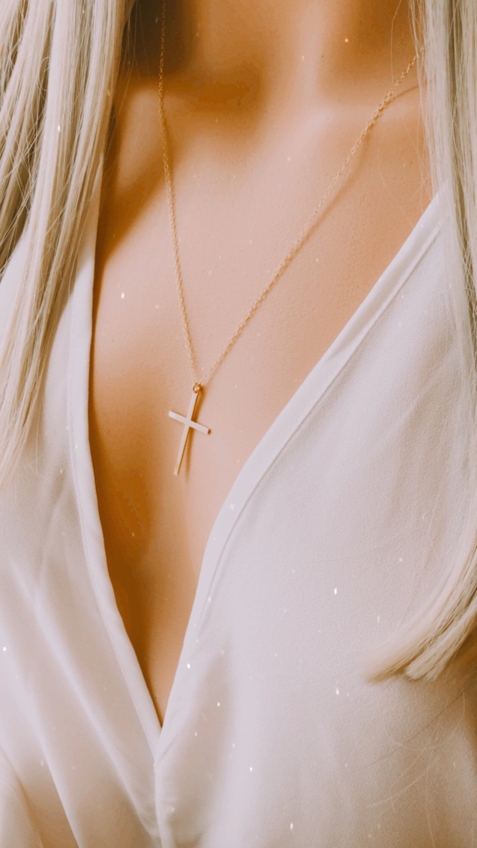 Large Cross Necklace - Main Image