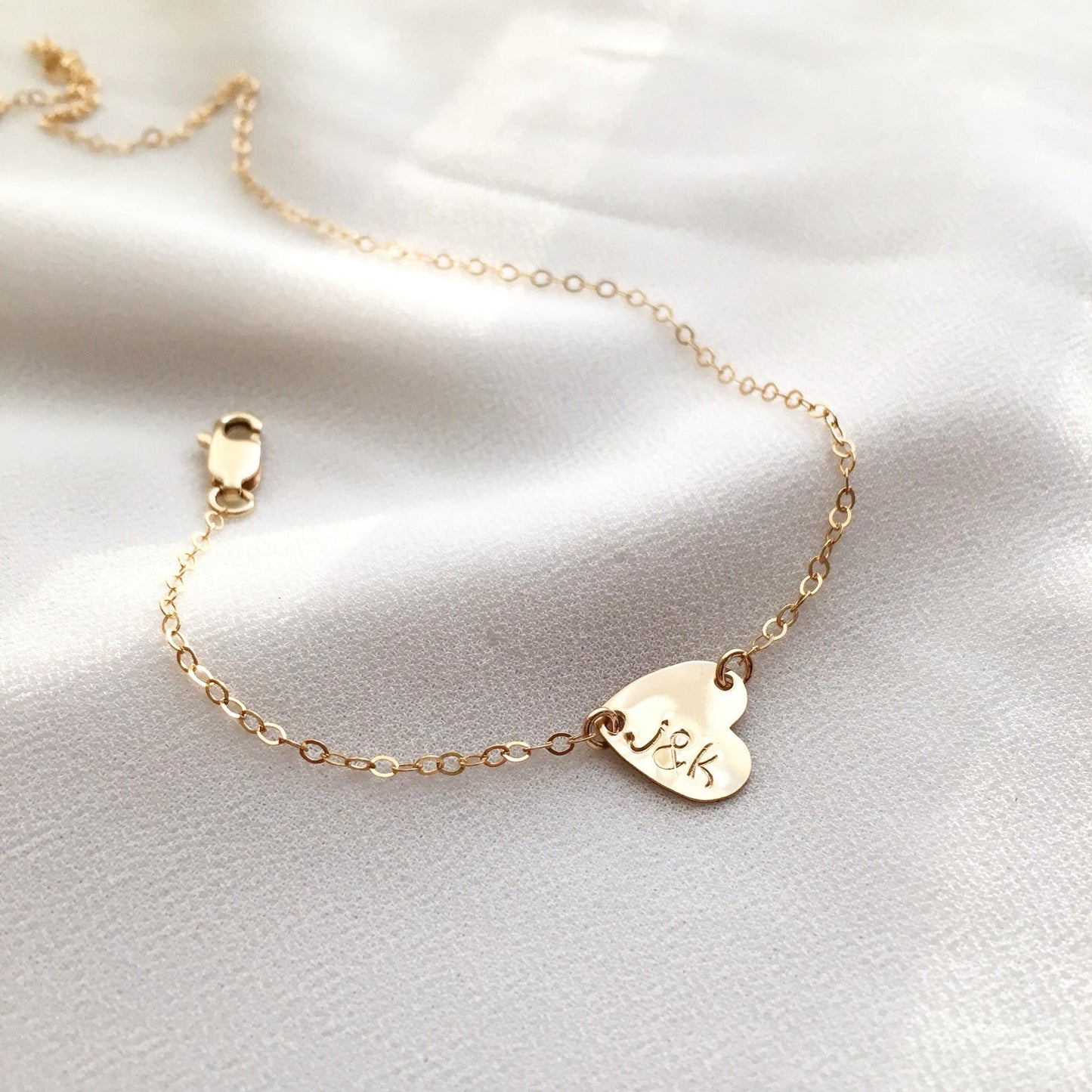 Dainty Heart Layered Bracelet