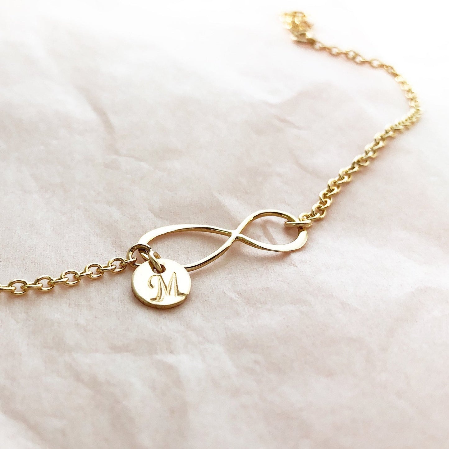 Infinity initial Bracelet
