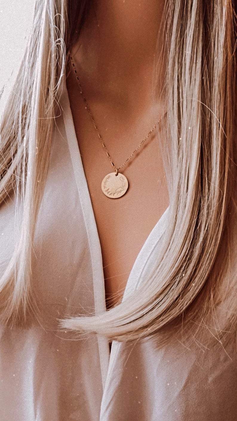 Mother's Day Gift, Mama Bear Disc Necklace, 3/4" Disc Necklace, Mama Bear Necklace With Cubs, Mama Baby Necklace , Gift For Her
