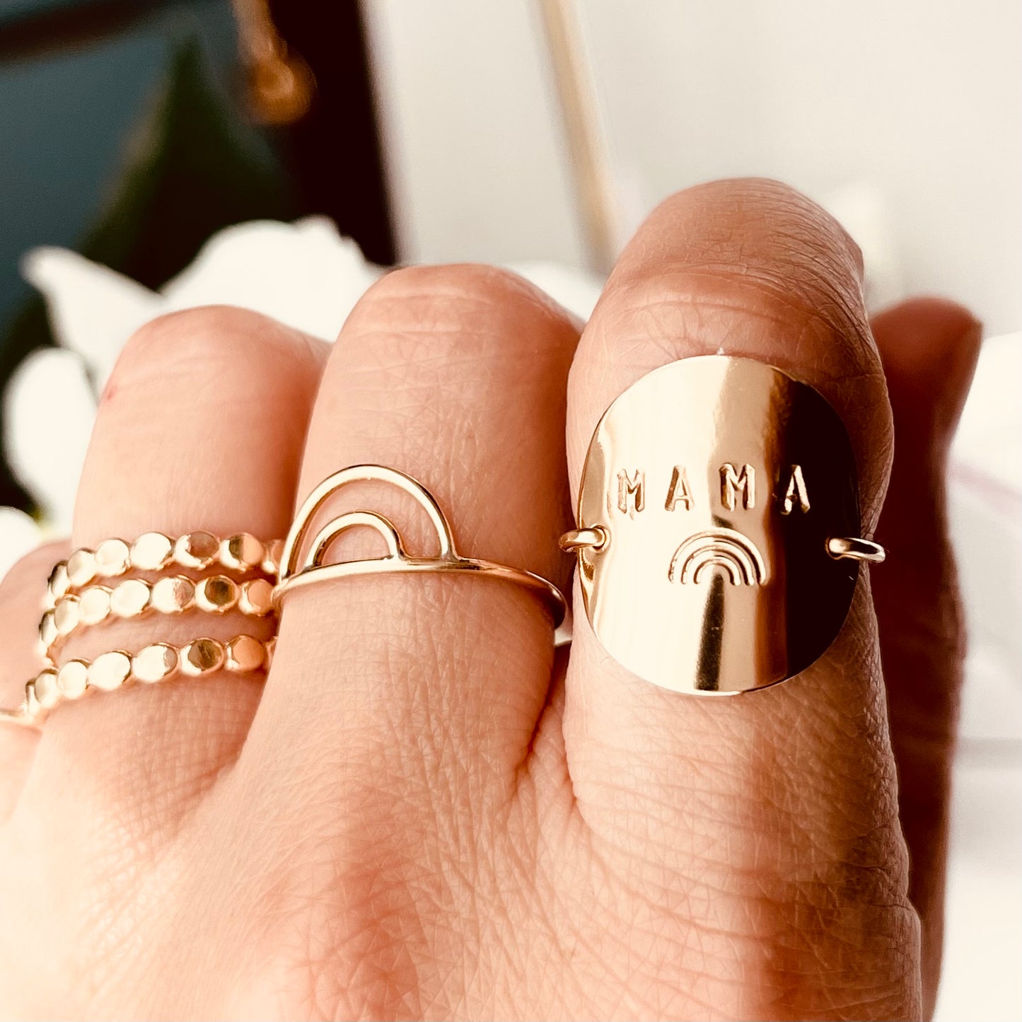 Mama Ring, Quote Ring, 3/4" Ring, Personalized Ring, Mother’s Gift, Note Ring, Message Rings, Love Ring, Statement Ring, Monogram and Name, Mothers Gift, Coco Wagner Jewelry, Gift For Her, Gift Ideas, Birthday Gift, Mothers Gift, Christmas Gift Ideas, Mothers Day Gift Minimalist Jewelry, Everyday Jewelry, Simple and Dainty, Statement Rings, stacking, Stackable Rings, Statement Rings,