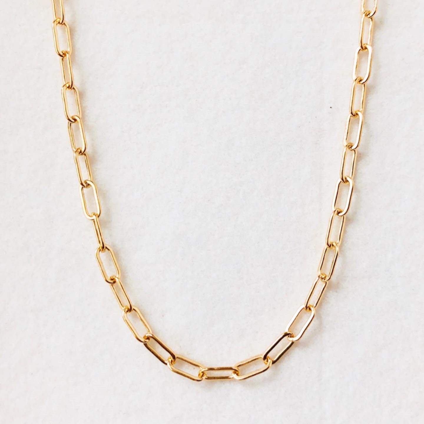 Paperclip Necklace, Link Choker Necklace, Link Necklace, Gold Link Choker, Choker Necklace, Link Chain Necklace, Everyday Jewelry, minimalist jewelry, dainty jewelry, Mother’s Day gifts