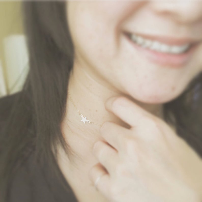 Star Necklace, Star choker, Delicate Jewelry, Mothers Gift, Coco Wagner Jewelry, Gift For Her, Gift Ideas, Birthday Gift, Mothers Gift, Christmas Gift Ideas, Mothers Day Gift Minimalist Jewelry, Everyday Jewelry, Simple and Dainty, Initial Necklace