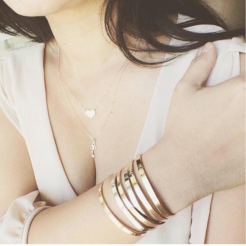 Cuff Bracelet, Office Outfit, Delicate Jewelry, Mothers Gift, Coco Wagner Jewelry, Gift For Her, Gift Ideas, Birthday Gift, Mothers Gift, Christmas Gift Ideas, Mothers Day Gift Minimalist Jewelry, Everyday Jewelry, Simple and Dainty Holiday gift guide, Holiday gift Ideas, Gift For Her, Mother and Daughter