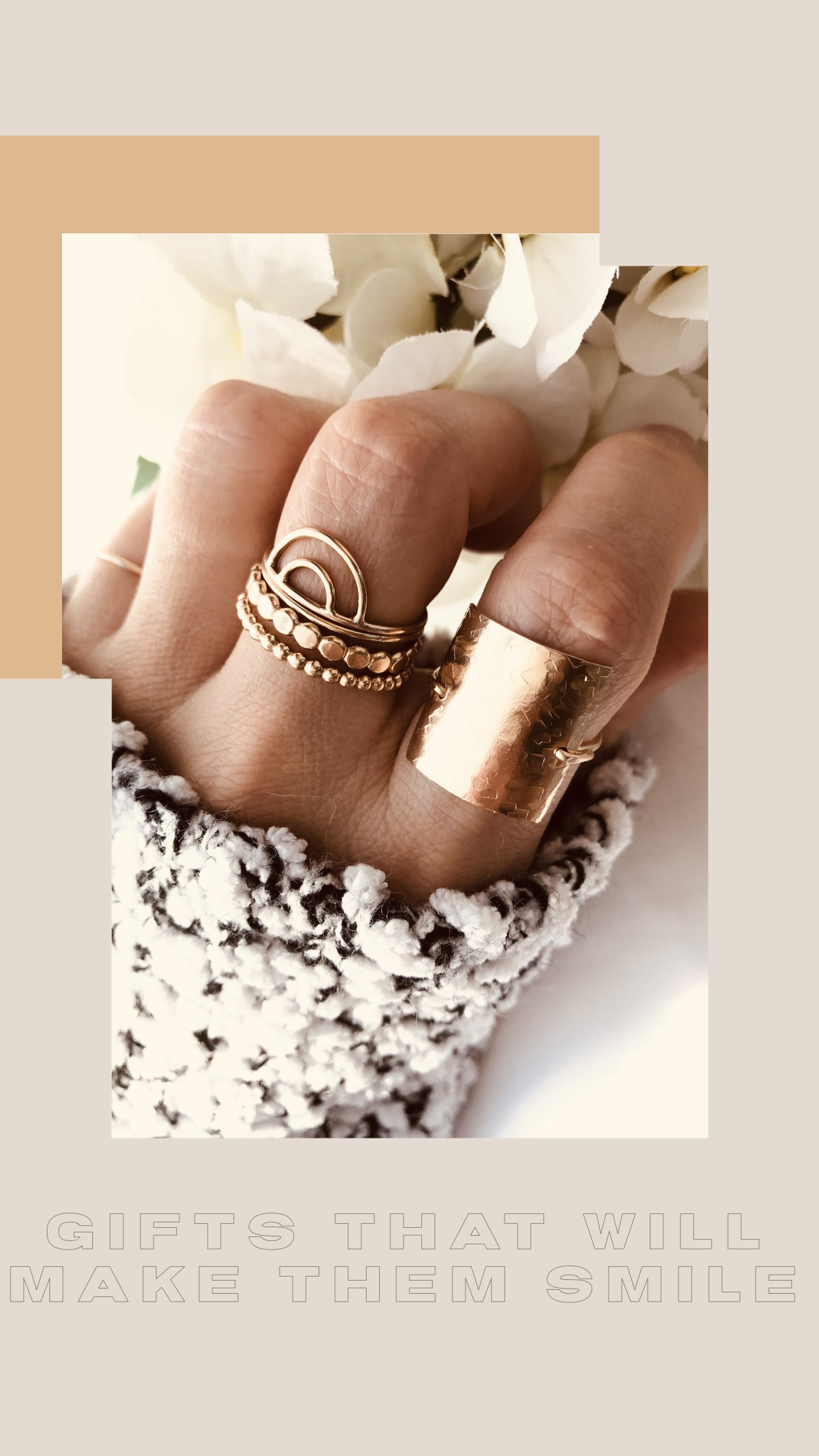 Square Ring, Customized Ring, Initial Ring, Textured Square Ring, Handmade Jewelry, Statement Ring, Monogram and Name, Personalized Gifts, thanksgiving present, Gift ideas, Christmas gift, birthday gift for her, 14k gold filled jewelry, gold rings, stacking rings, rings stacking