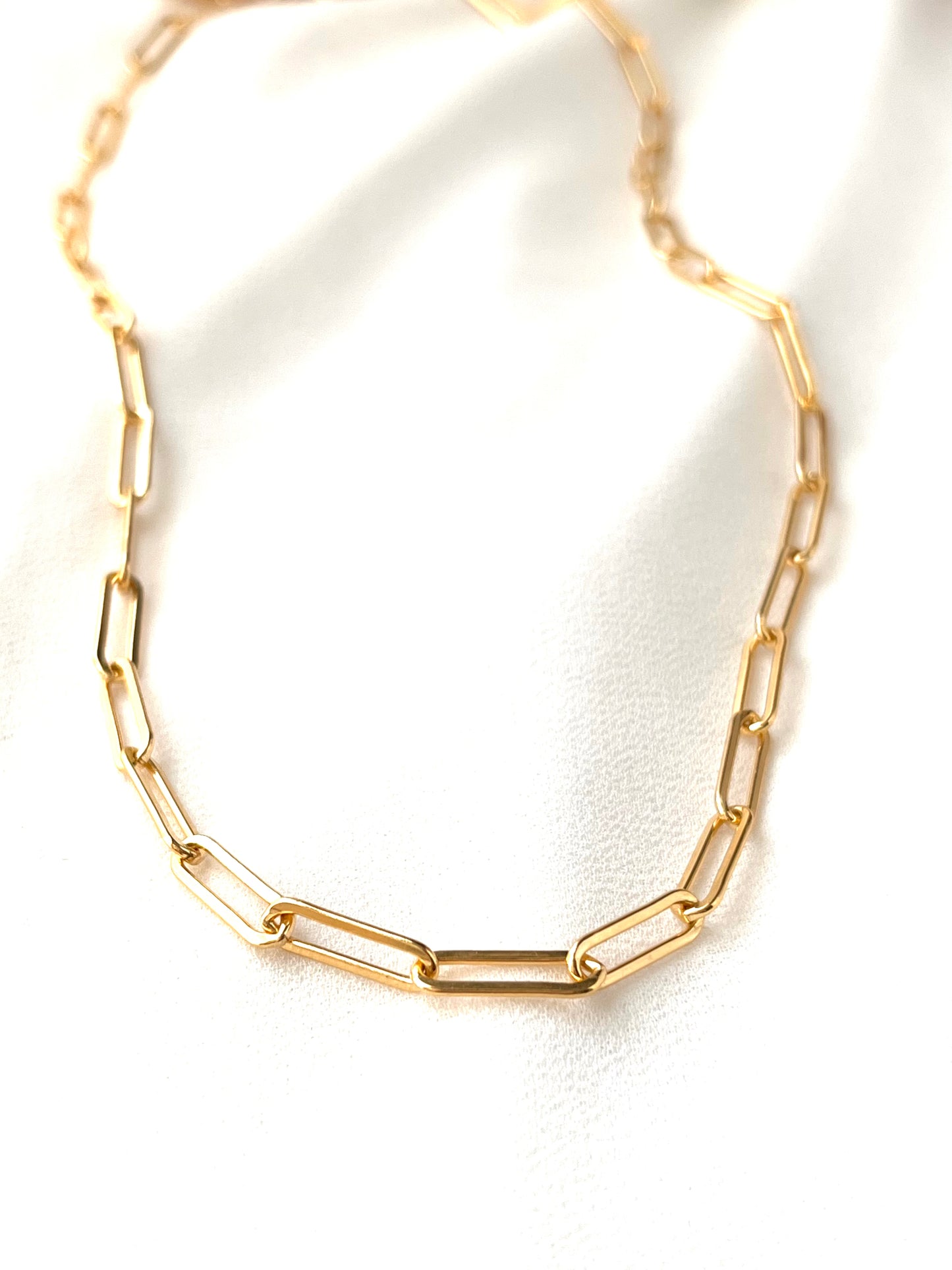Chunky Paperclip Necklace, Chain Necklace, Minimalist Jewelry, Chain Link Necklace, Everyday Necklace, 14K Gold Filled Paperclip Chain