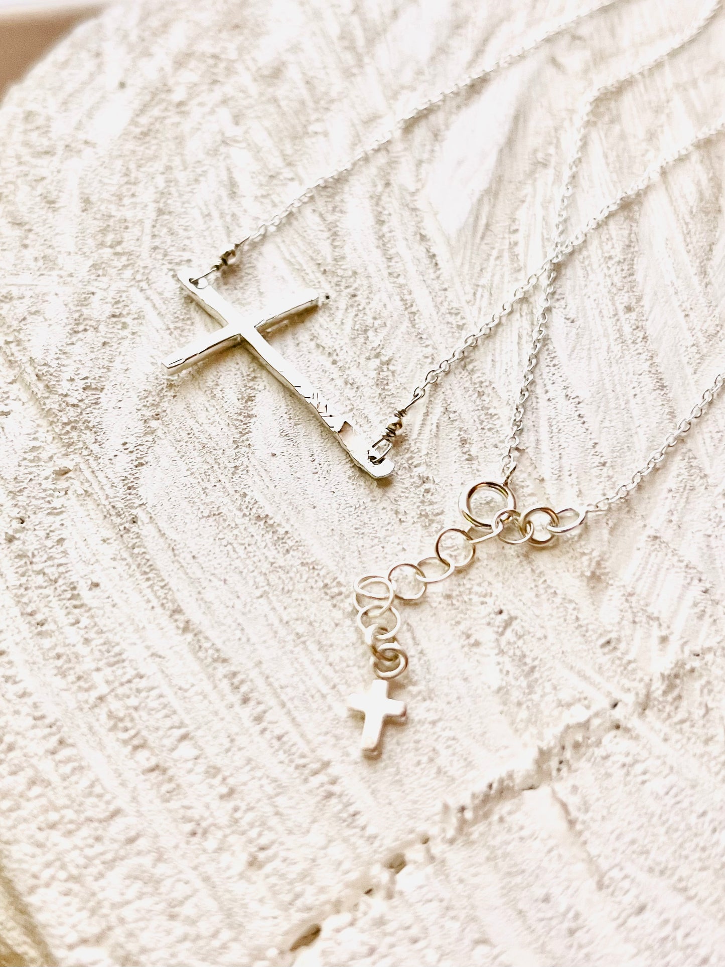 Sterling Silver Sideways Cross Necklace, cross necklace, cross jewelry, gift for Mother, gift for her, everyday jewelry, gift ideas, holiday gift, birthday gifts, valentines gift