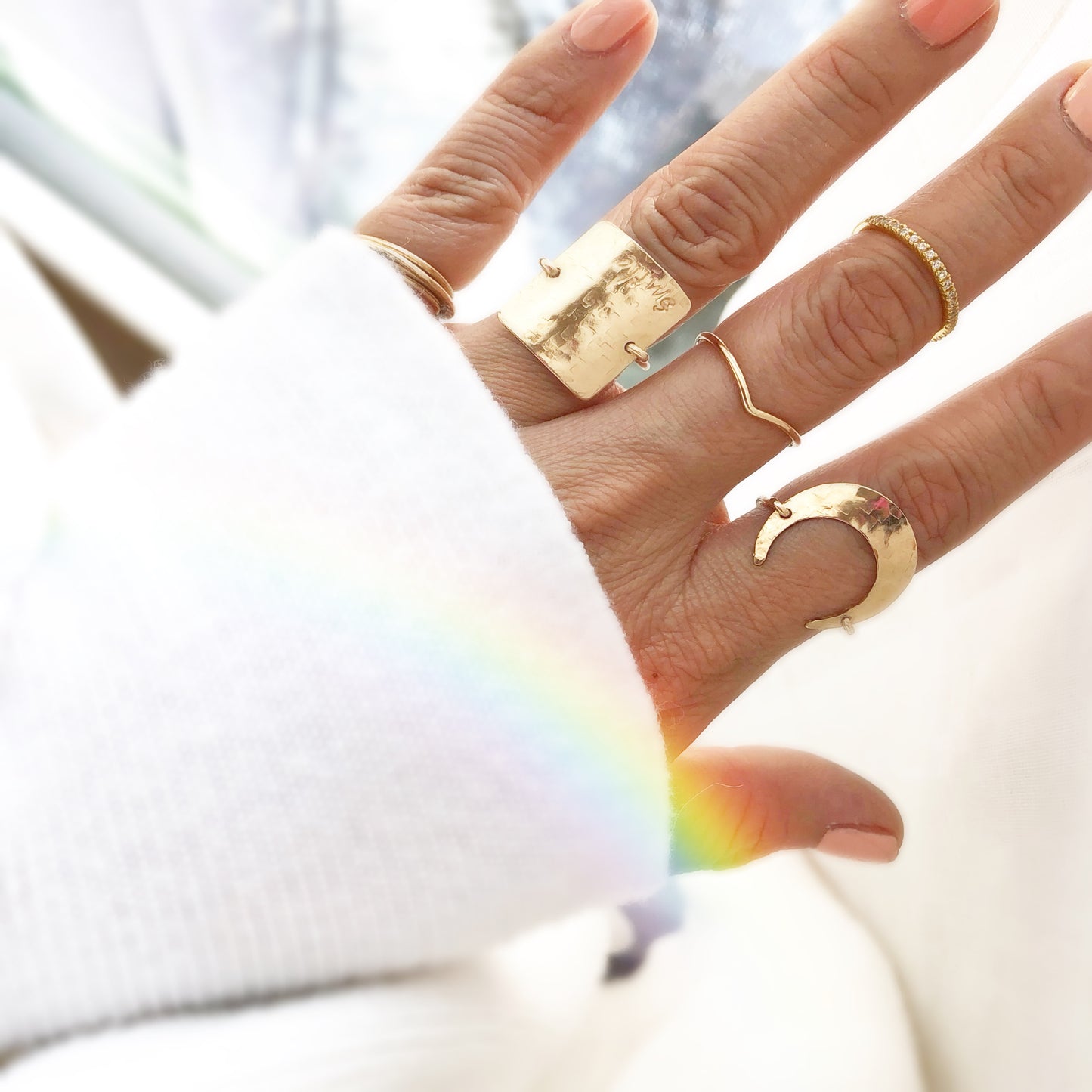 Square Ring, Customized Ring, Initial Ring, Textured Square Ring, Handmade Jewelry, Statement Ring, Monogram and Name, Personalized Gifts, thanksgiving present, Gift ideas, Christmas gift, birthday gift for her, 14k gold filled jewelry, gold rings, stacking rings, rings stacking, Mother’s birthday gift, gift for wife, gift for mother