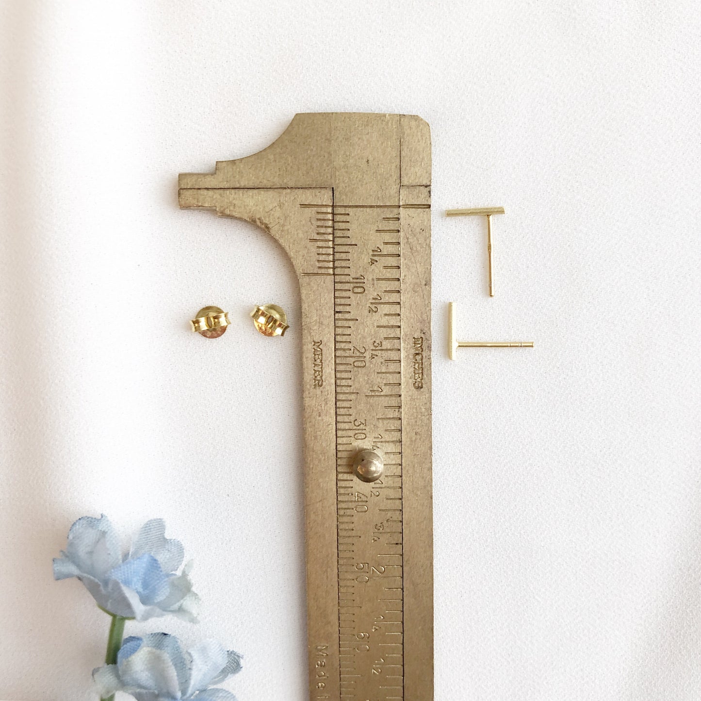 Mini Bar Stud Earrings