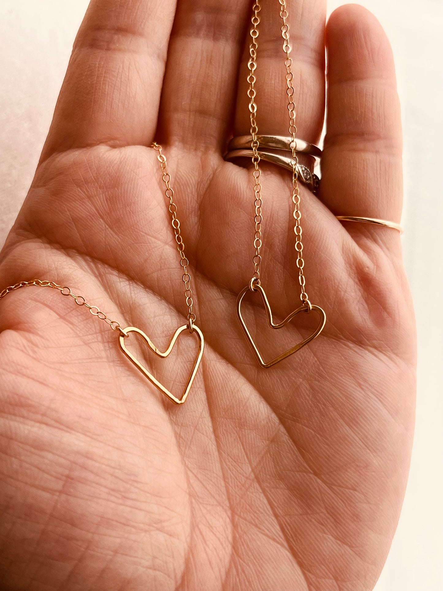 Mini Open Heart Necklace