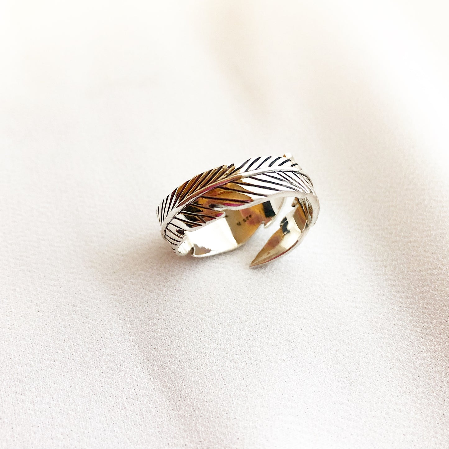 Feather Ring, Silver Feather Ring, Gold Feather Ring