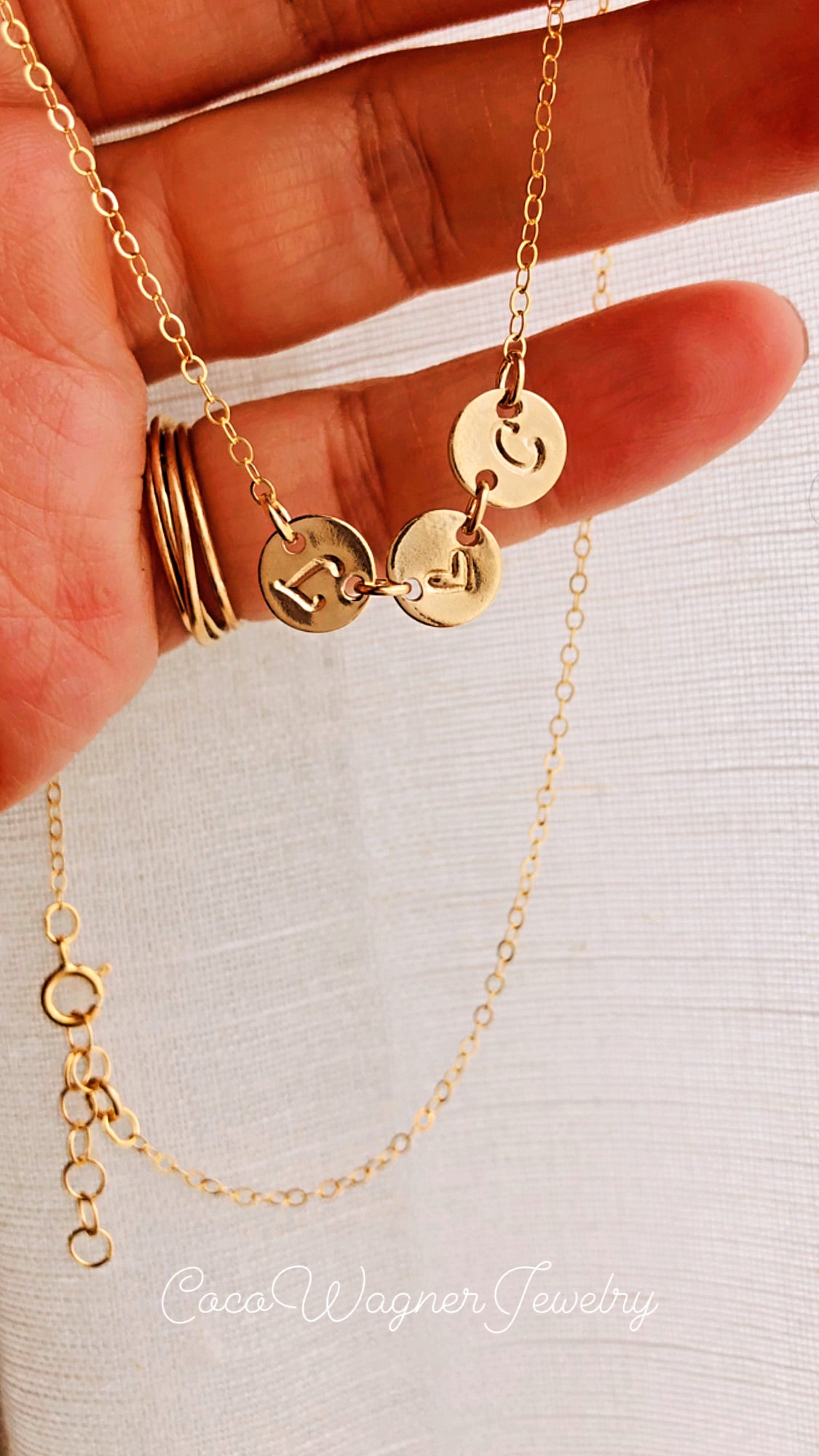 Initial Choker Necklace, Tiny Initial Necklace, Initial Necklace, Custom Initial Jewelry, Personalized Gift, Monogram and Name Jewelry, Delicate Jewelry, Mothers Gift, Coco Wagner Jewelry, Gift For Her, Gift Ideas, Birthday Gift, Mothers Gift, Christmas Gift Ideas, Mothers Day Gift Minimalist Jewelry, Everyday Jewelry, Simple and Dainty, Christmas Gifts, thanksgiving gifts, holidays gifts