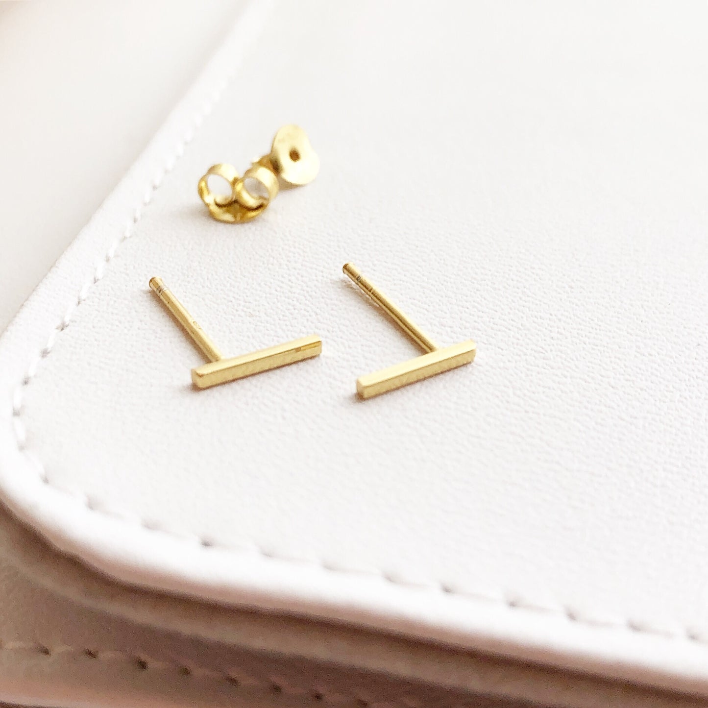 Mini Bar Stud Earrings