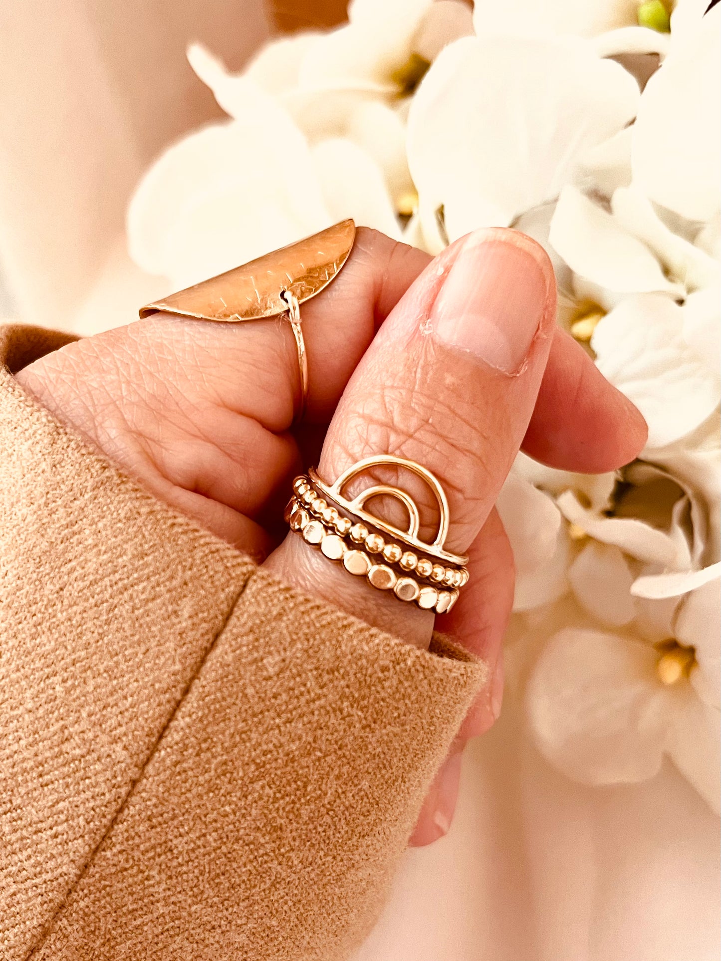 Rainbow Stacking Ring Set