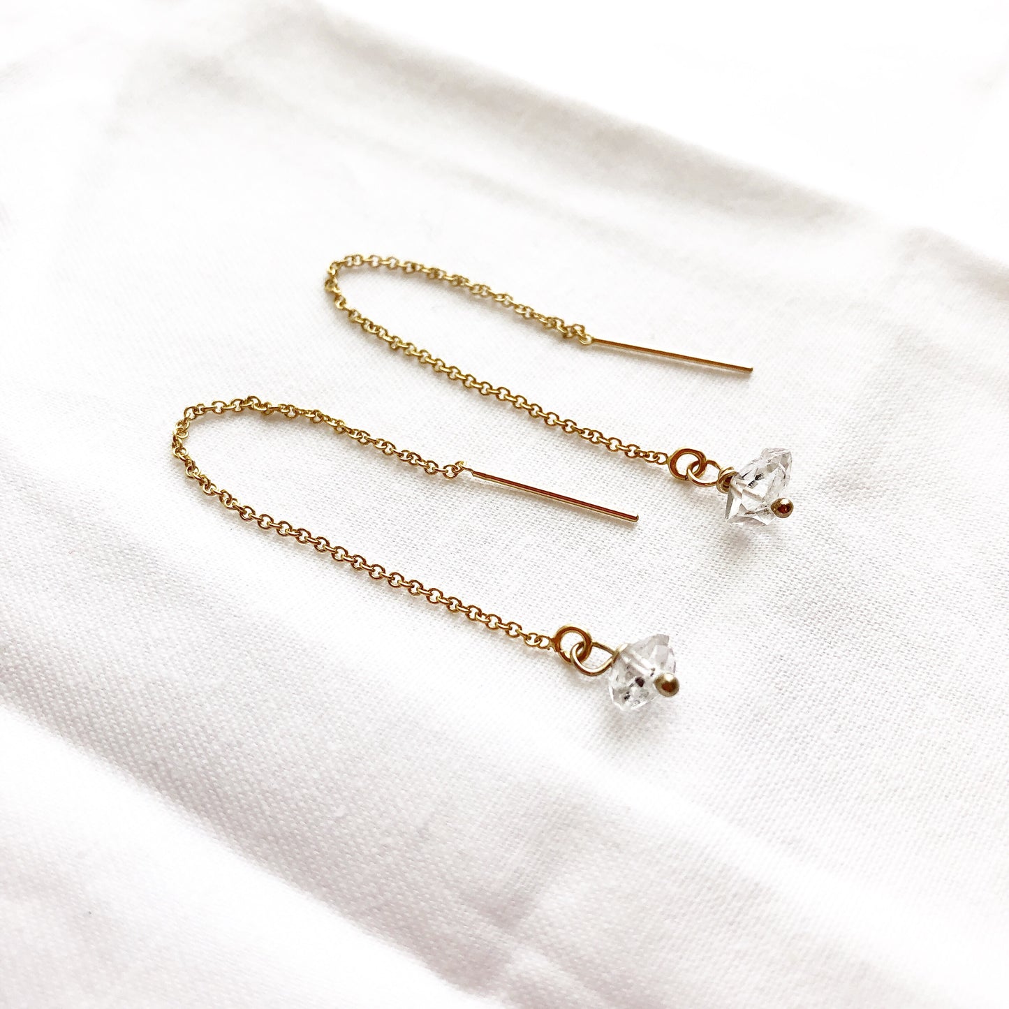 Herkimer Threader Earrings
