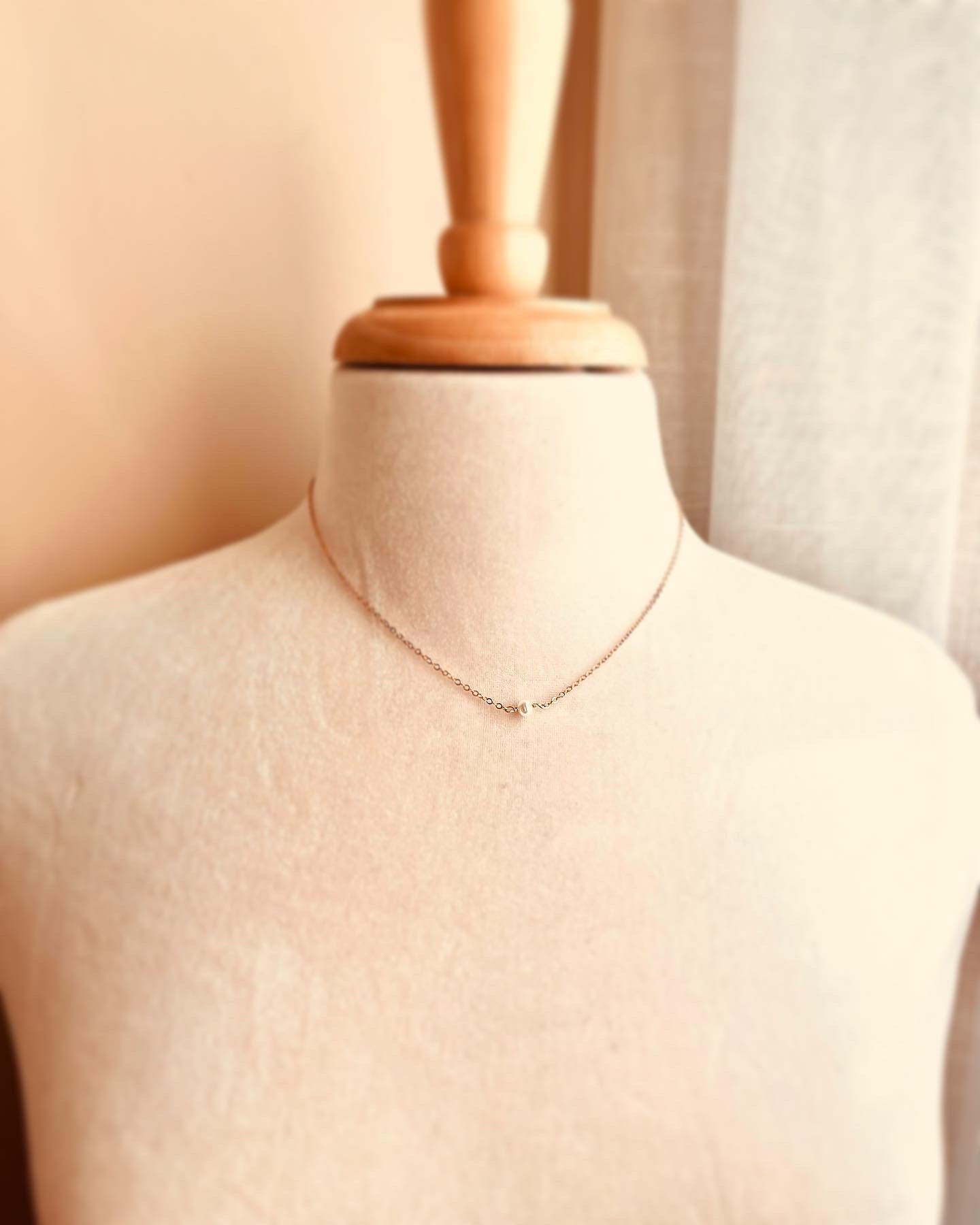 Tiny Pearl Necklace, Custom Pearl Necklace, Freshwater Pearl, June Birthstone Necklace, Bridesmaid Gift, Family Jewelry, Bridesmaid Jewelry, Christmas Gifts, thanksgiving gifts, holidays gift