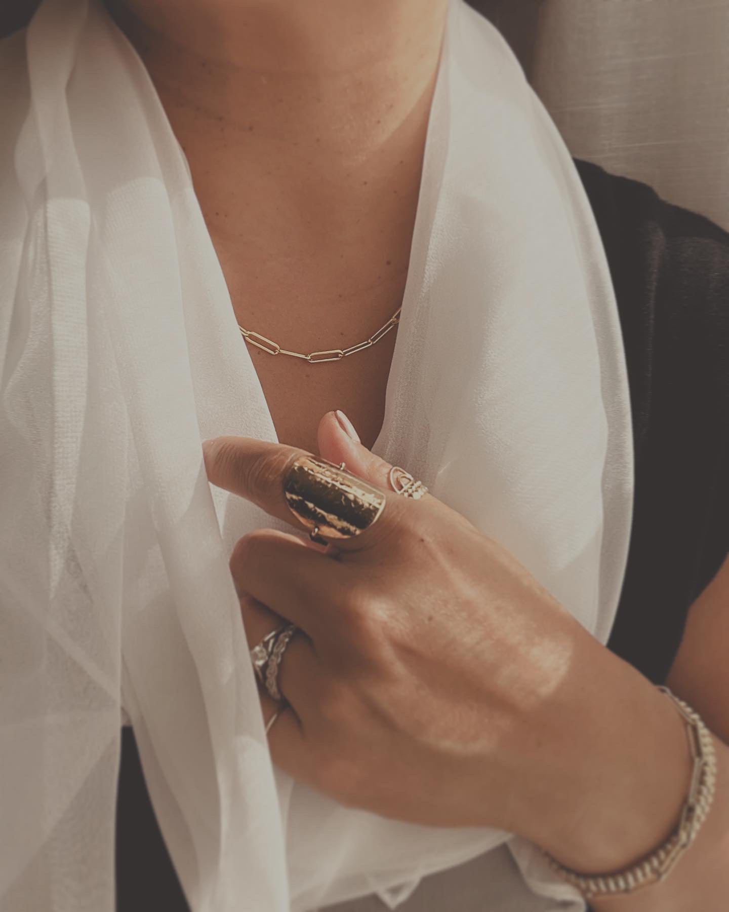 Chunky Paperclip Necklace