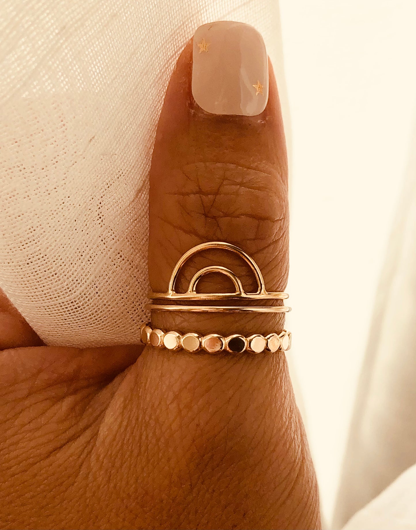 Gold Dot Stacking Ring, Gold Dot Ring, Gold Beaded Band, Dainty Ring, Stacking Ring, Statement Ring, Confetti Ring, Ball Stacking Rings, Poppy Ring, Office Outfit, Delicate Jewelry, Mothers Gift, Coco Wagner Jewelry, Gift For Her, Gift Ideas, Birthday Gift, Mothers Gift, Christmas Gift Ideas, Mothers Day Gift Minimalist Jewelry, Everyday Jewelry, Simple and Dainty