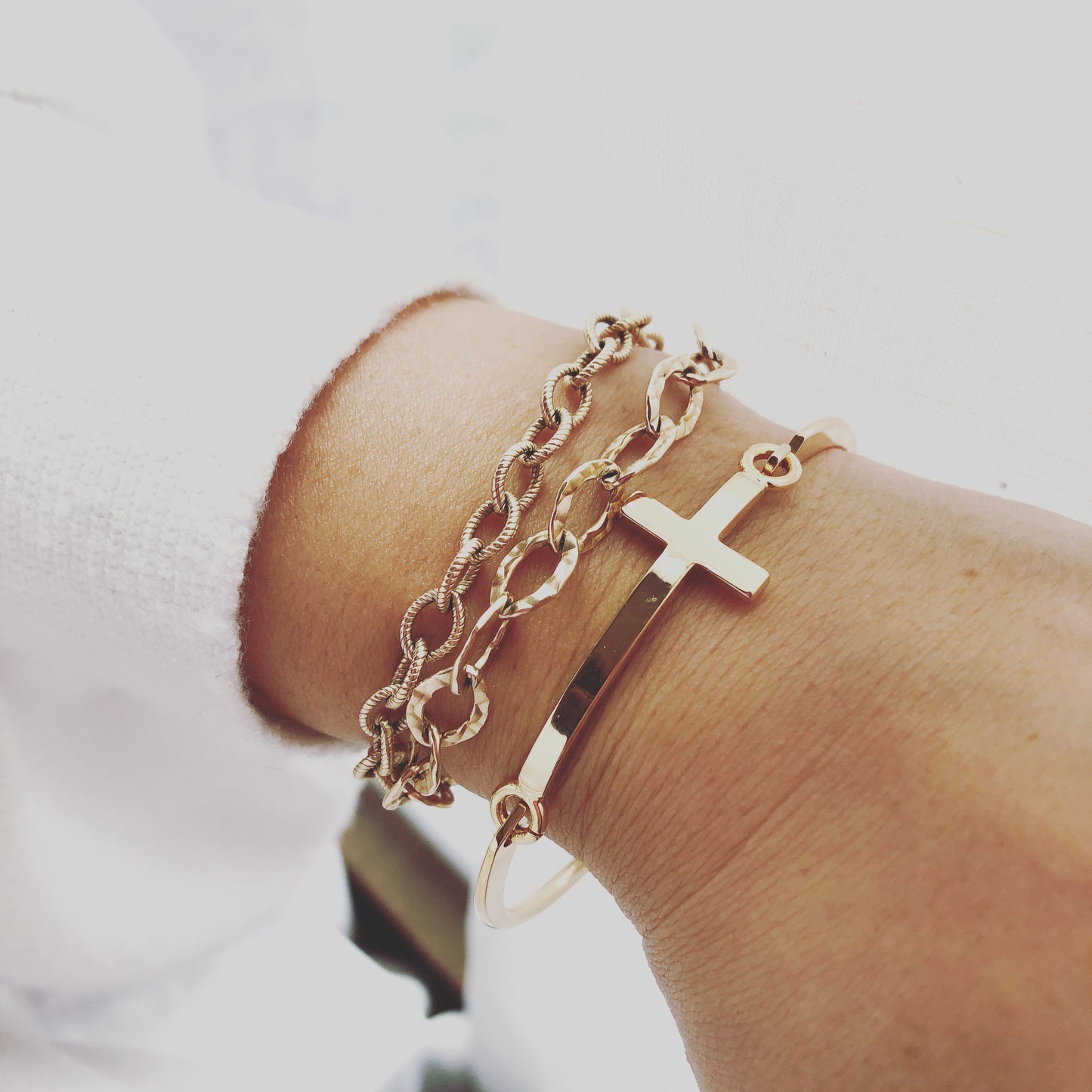 Cross Cuff Bangle