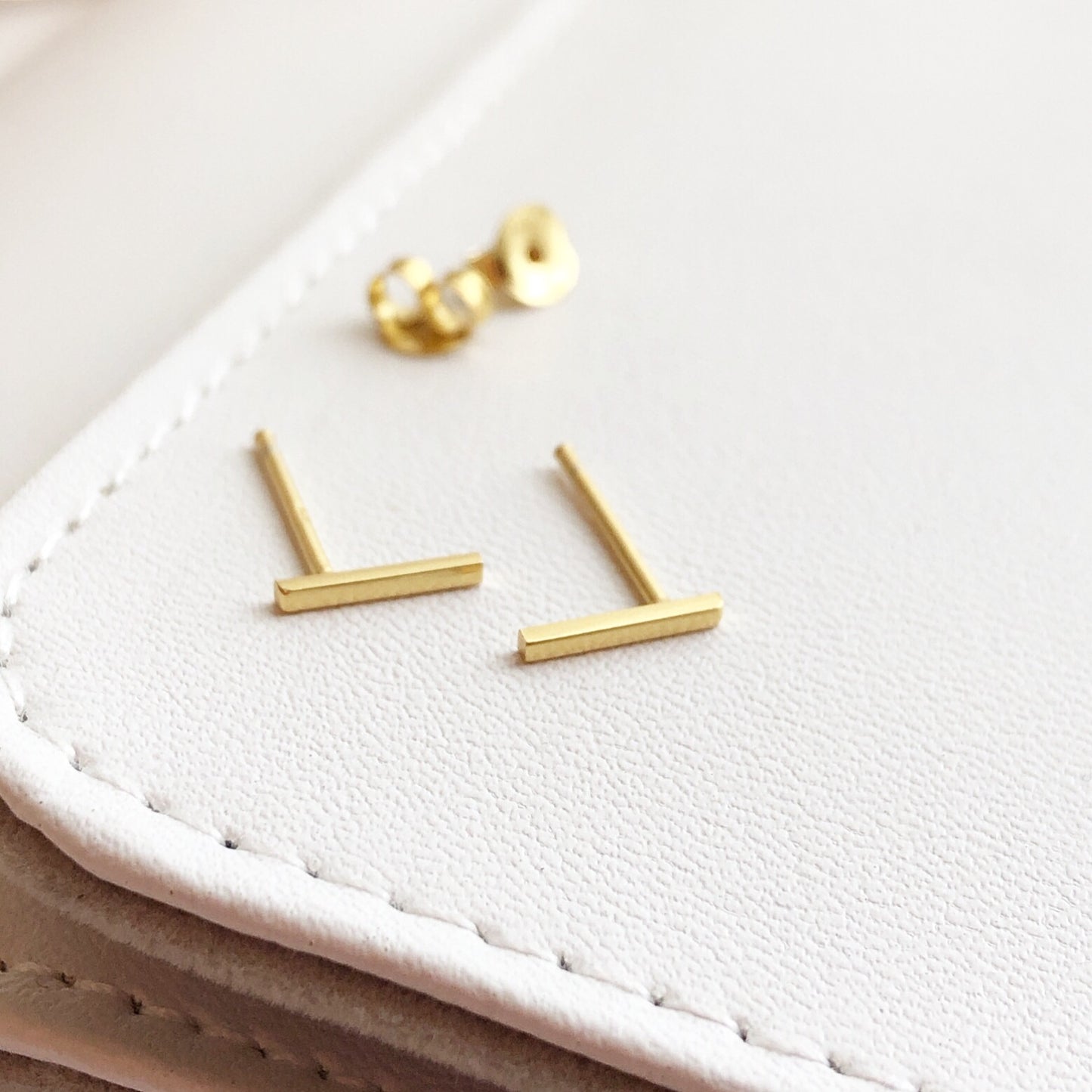 Mini Bar Stud Earrings