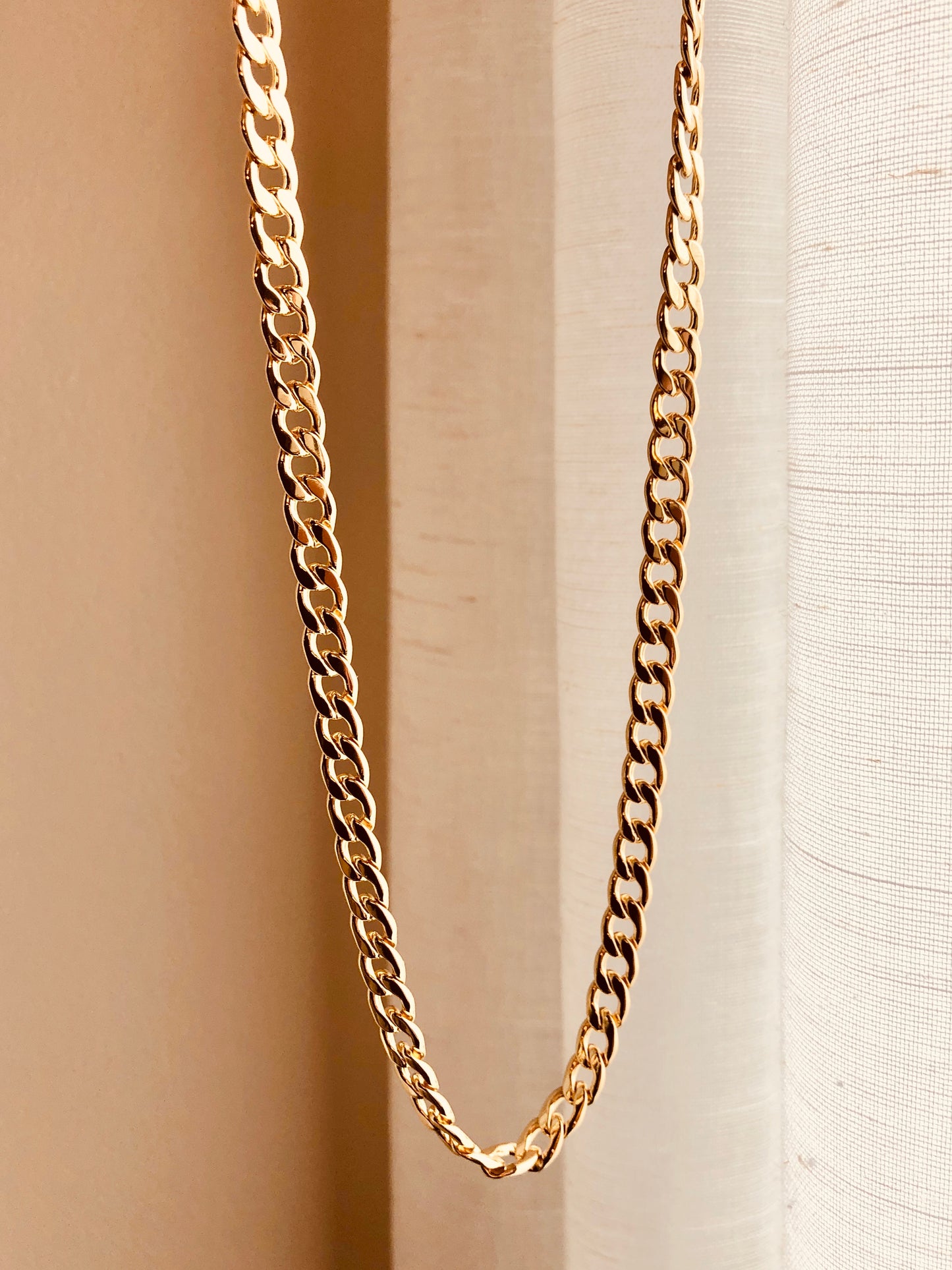 Cuban Chain Necklace, Cuban Chain, Cuban Gold Chain, Thick Necklace, Cuban Choker, Christmas Gift Idea, Birthday Gift, Curb Chain Necklace
