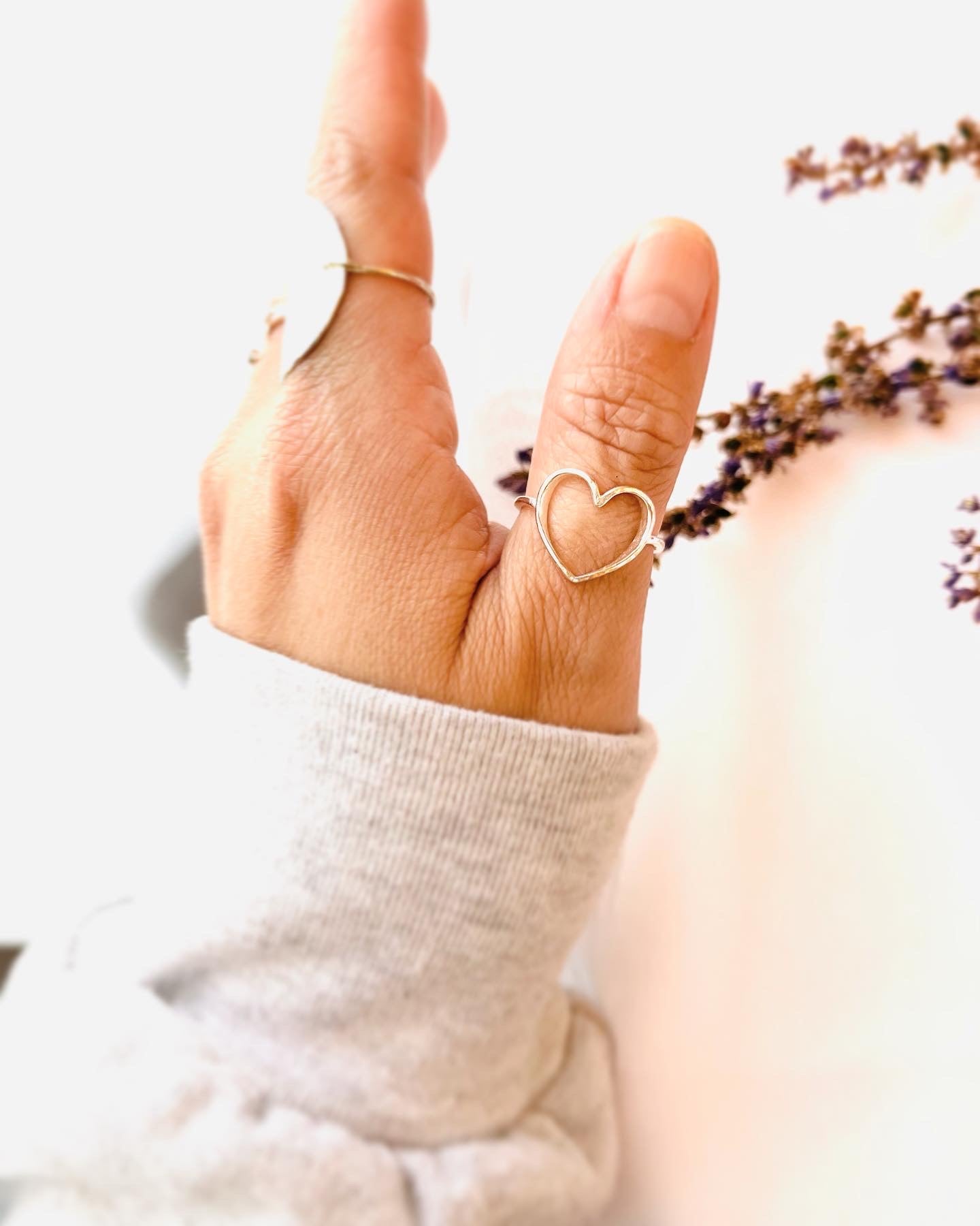 Open Heart Ring, Heart Ring, Silver Heart, Open Heart Ring, Heart Ring, Silver Heart Ring, valentines gift, birthday gift, heart shaped ring, gift for her, Mother’s Day gifts, sterling silver ring, gift for girlfriend, everyday jewelry
