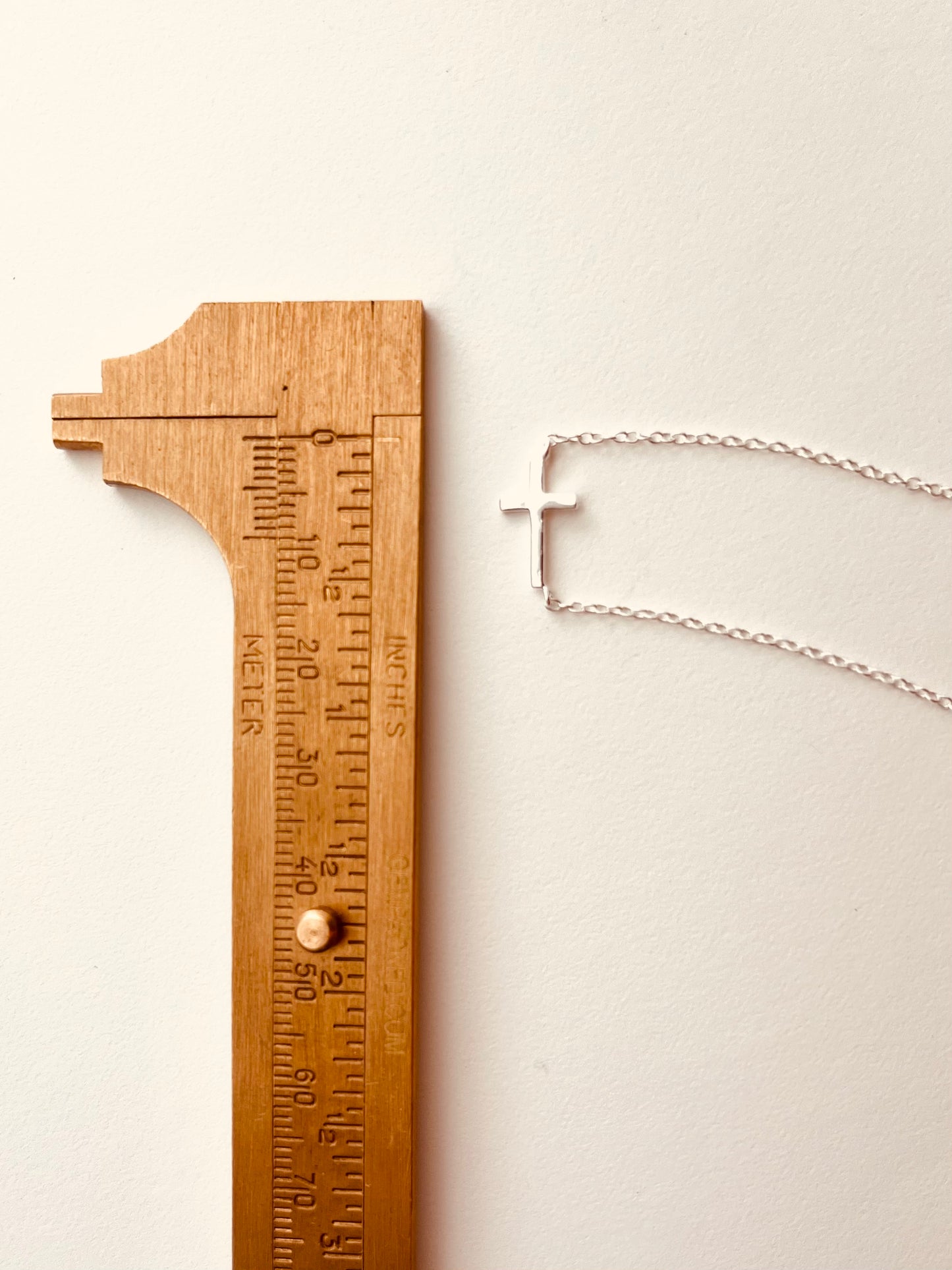 Sideways Cross Necklace