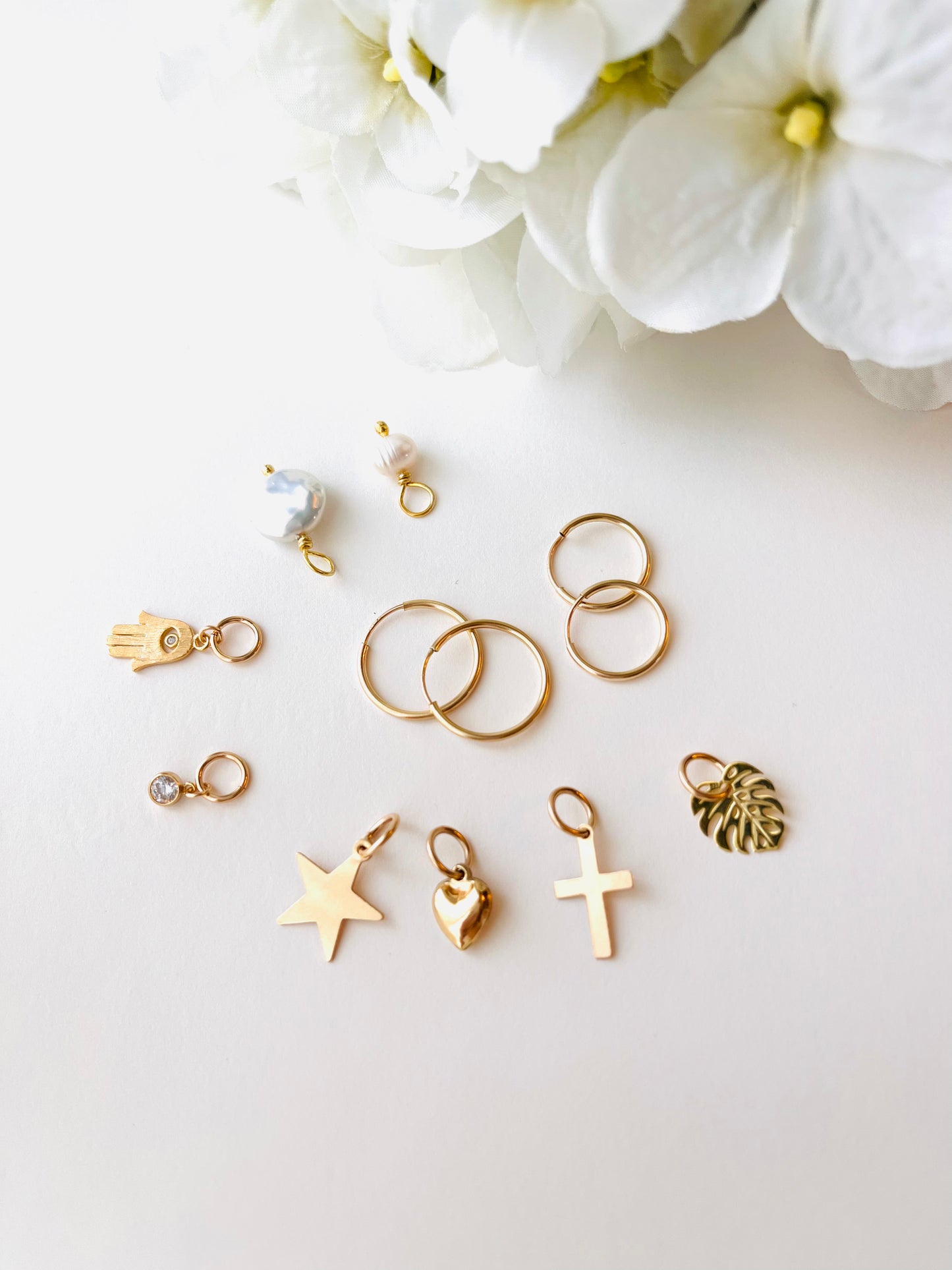 Coco Mix And Match Charm Add your faves Charm To Your Hoop Earring. Coco Everyday Hoops