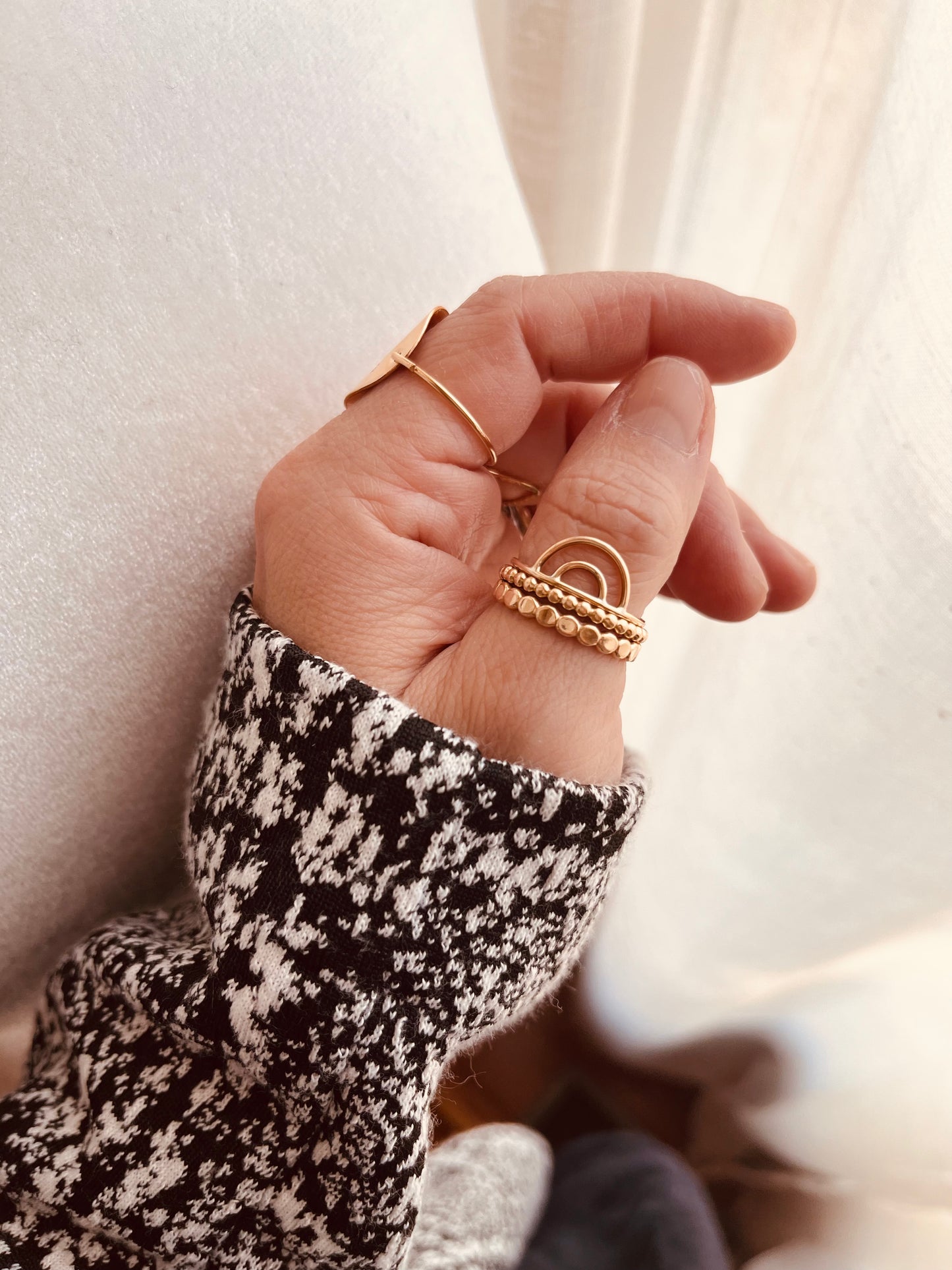 Rainbow Stacking Ring Set