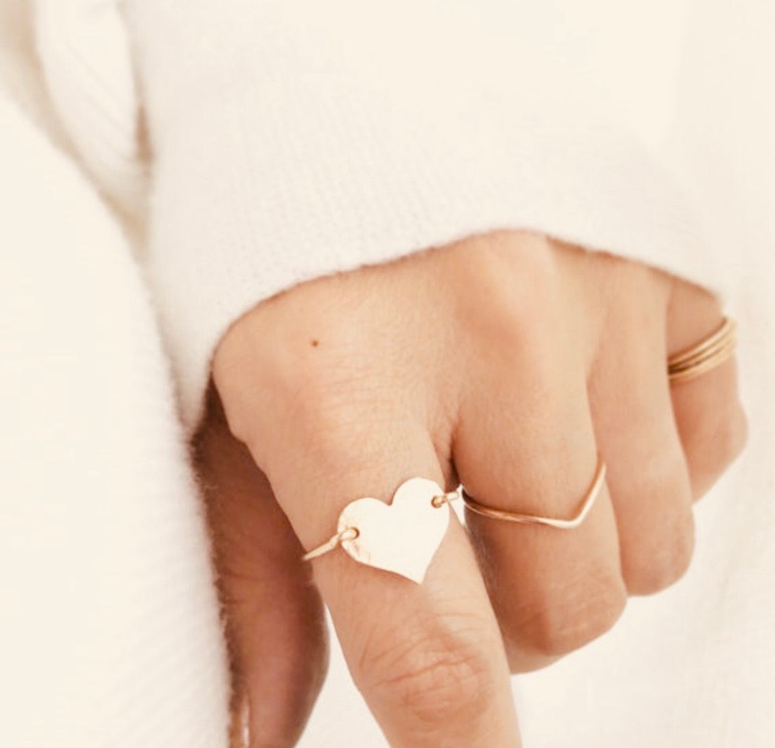 Heart Ring, Personalized Heart Rings, Christmas gift ideas, Minimalist Jewelry, Everyday Jewelry, Holiday gift guide, Holiday gift Ideas, Gift For Her, Anniversary Gift, Layering Jewelry Birthday Gift, Valentines Gift, Mothers Gift, Anniversary Gift, Birthday Gift, Bridesmaid Gift, Teacher Gifts, Graduation Gift, Gift For Her, Valentines Gift ideas, Best Friends Jewelry, Friendship Jewelry, Wife Gift Ideas