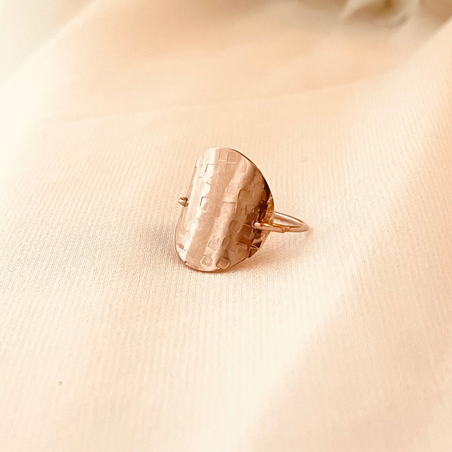 Textured Disc Ring