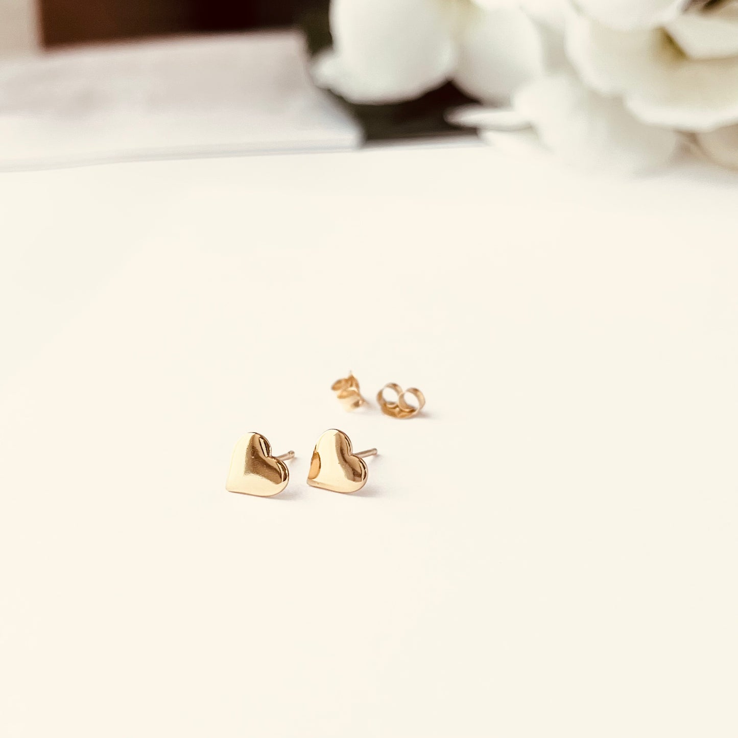 Heart Stud Earrings, Valentines Gift, Heart Studs, Little Heart Stud Earrings, Holiday Gift, Mothers Gift, Birthday Gift, Minimalist Jewelry, Everyday Jewelry, Simple and Dainty