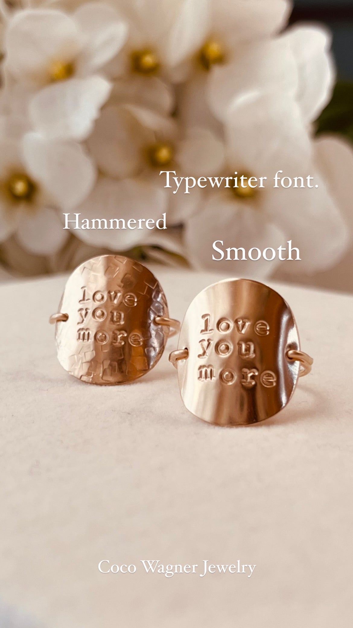 3/4" Quote Ring, Personalized Ring, Note Ring, Message Rings, Love Ring, Statement Ring, Monogram and Name, Gift for Mom, Mother’s Gift, GOLD Stacking Ring, Stacking Ring, Initial Ring, SHE IS WILD RING, Kids Ring, Message Band Ring, Disc Ring, Band Ring, gold filled Ring, Christmas Gifts, Gift For Her, HOLIDAY GIFTS