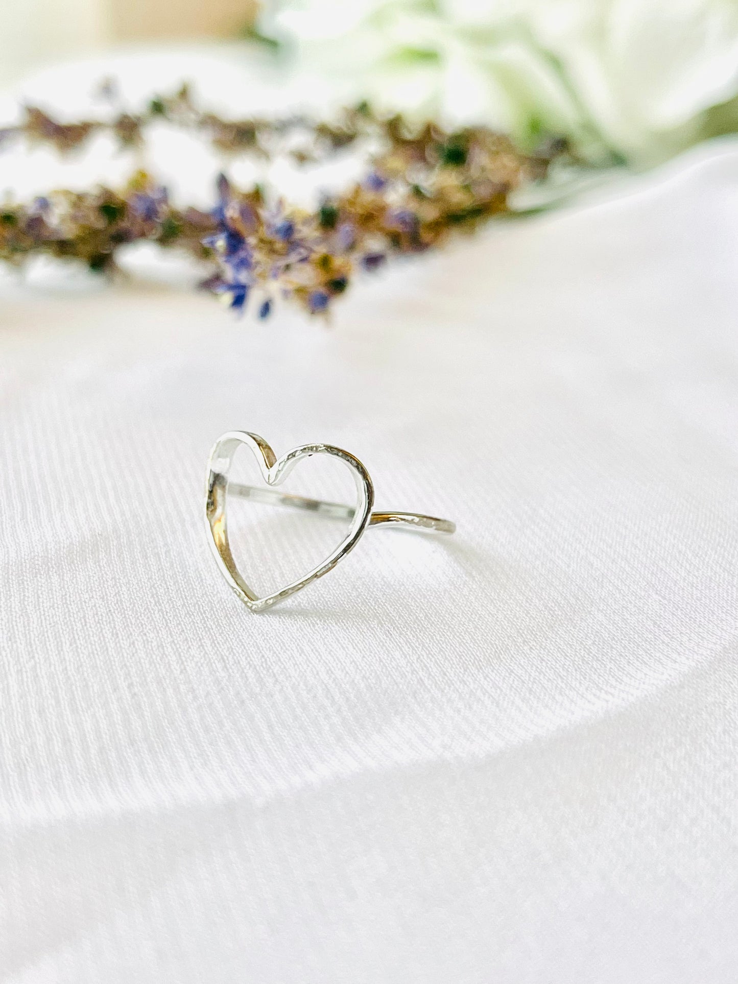 Open Heart Ring, Heart Ring, Silver Heart Ring, valentines gift, birthday gift, heart shaped ring, gift for her, Mother’s Day gifts, sterling silver ring, gift for girlfriend, everyday jewelry