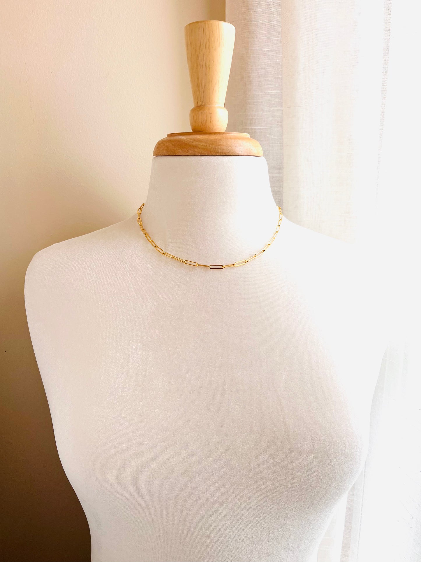Chunky Paperclip Necklace, Chain Necklace, Minimalist Jewelry, Chain Link Necklace, Everyday Necklace, 14K Gold Filled Paperclip Chain