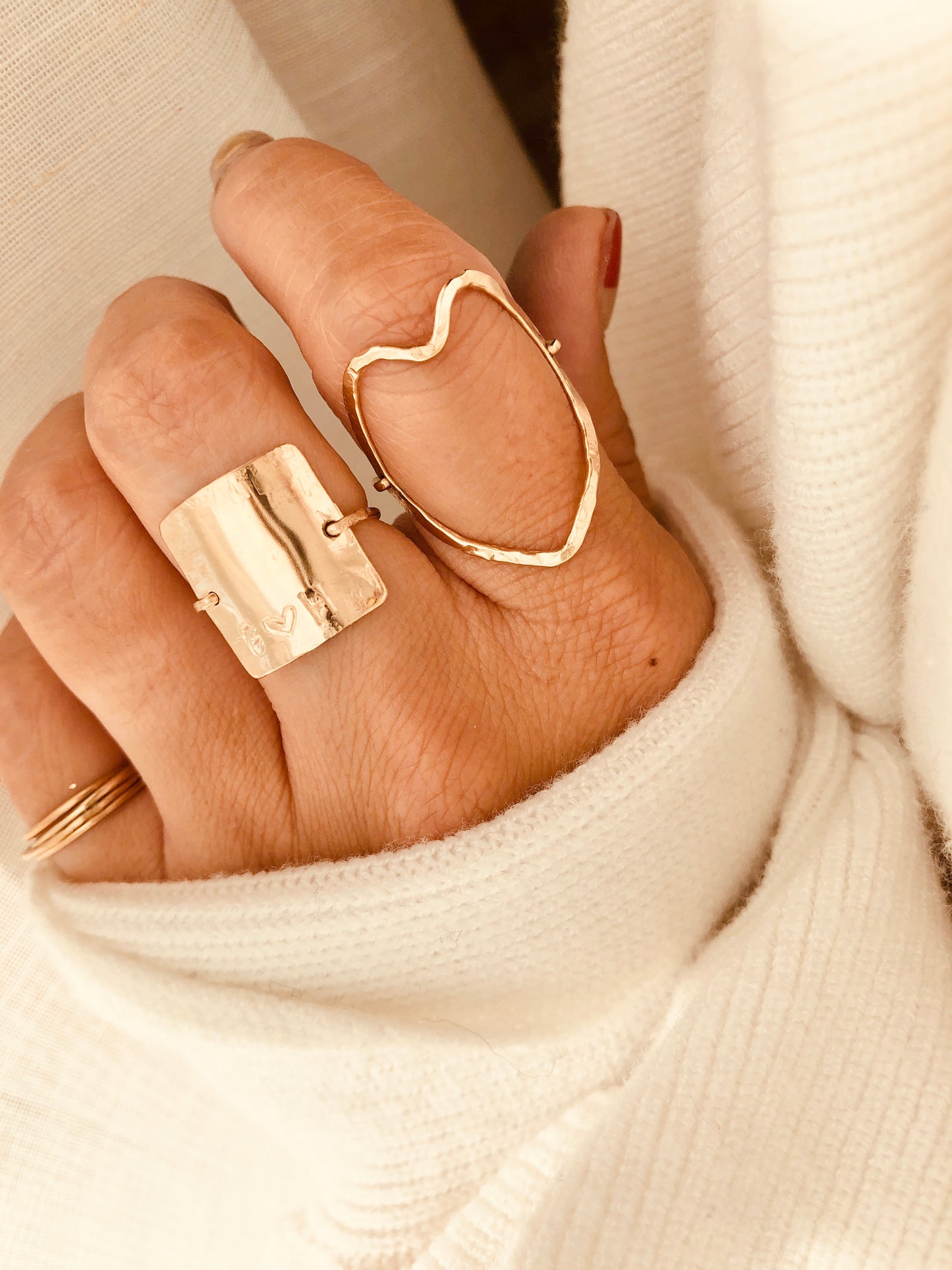Organic Heart Ring