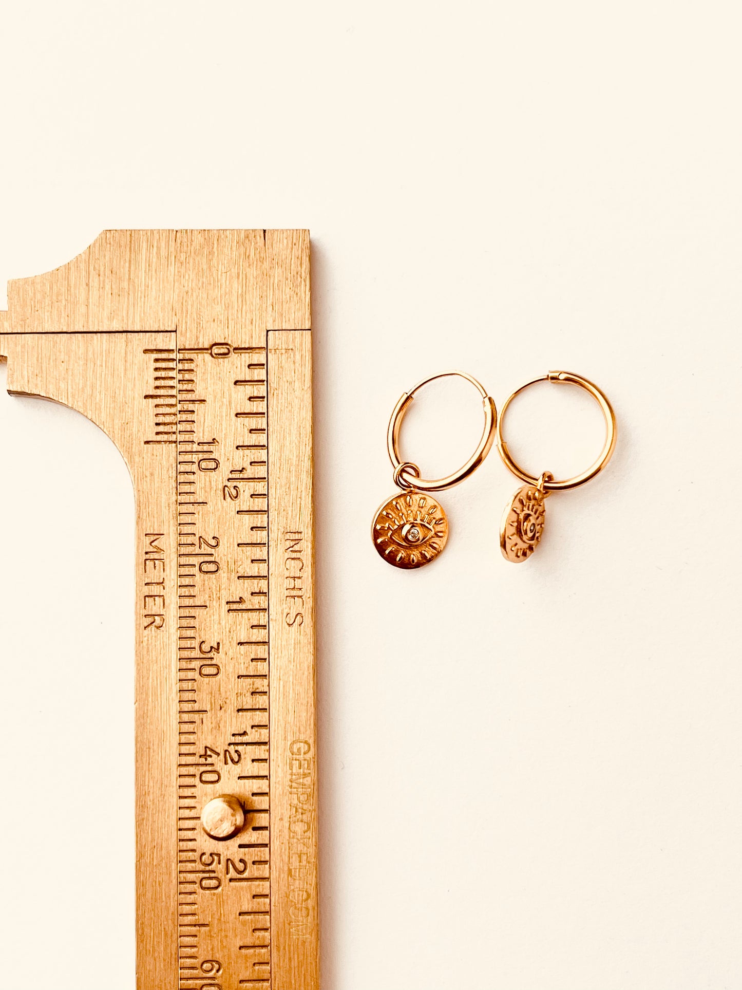 Evil Eye Hoops, Evil Eye Hoop Earrings, Dangle Earrings, Gold Evil Eye Hoops, Dainty Gold Earrings, Protection Jewelry, Gift For Her