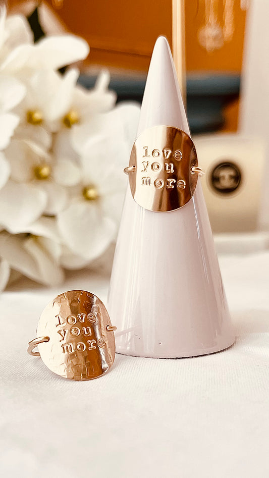 3/4" Quote Ring, PersonalizRings, ed Ring, Note Ring, Message Rings, Love Ring, Statement Ring, Monogram and Name, Gift for Mom, Mother’s Gift, Name, Monogram Rings,  Minimalist, Custom  Initial Rings, initial Rings, Christmas Gifts,  GOLD Stacking Ring, Stacking Ring, Initial Ring, SHE IS WILD RING, Kids Ring, Message Band Ring, Disc Ring, Band Ring, gold filled Ring, 14K gold filled Jewelry, Christmas gift, thanksgiving gifts , mother’s Gift