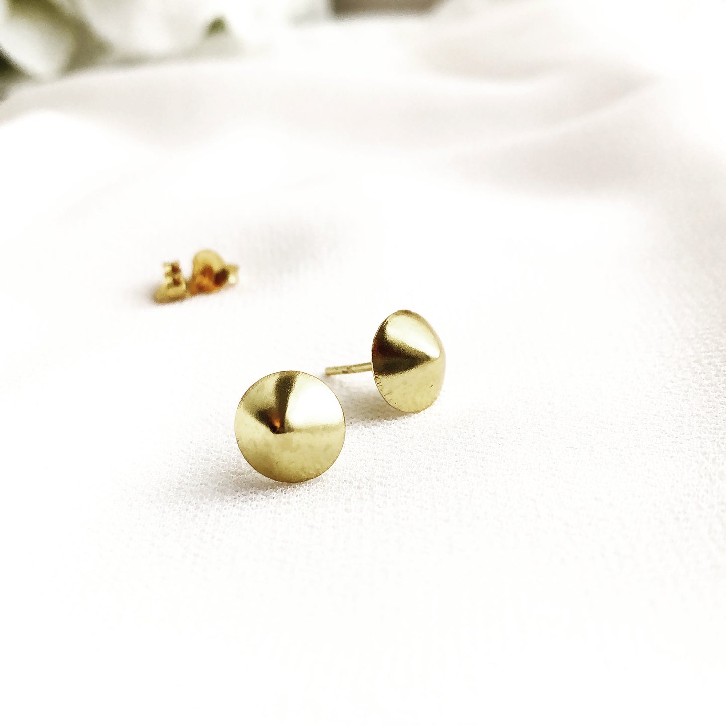 Large Cone Stud Earrings