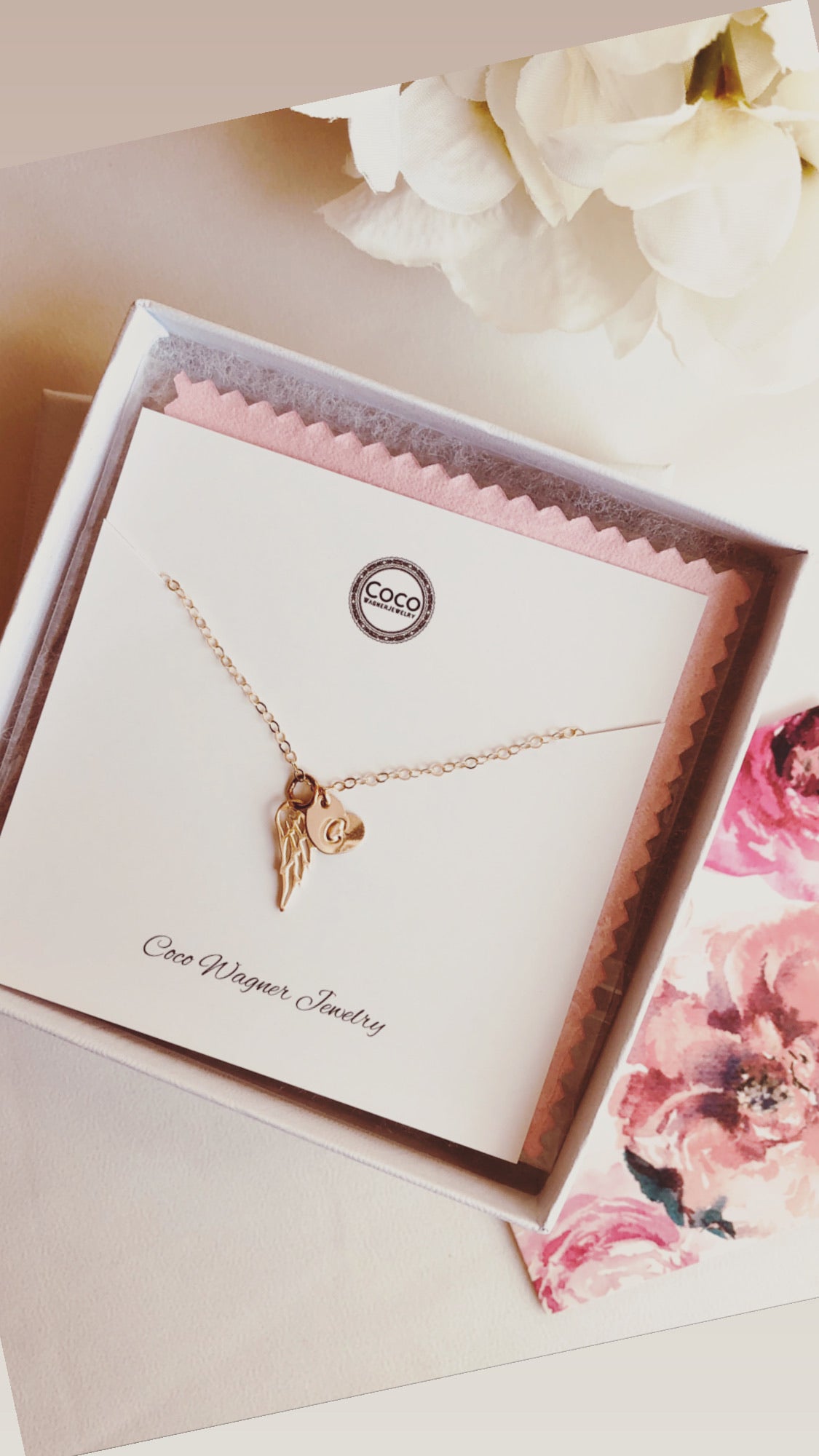 Angel Wing Necklace, Angel Wing and Heart Necklace, Mother of An Angel, Infant Loss Necklace, Memorial Jewelry, Memorial Loss Necklace,