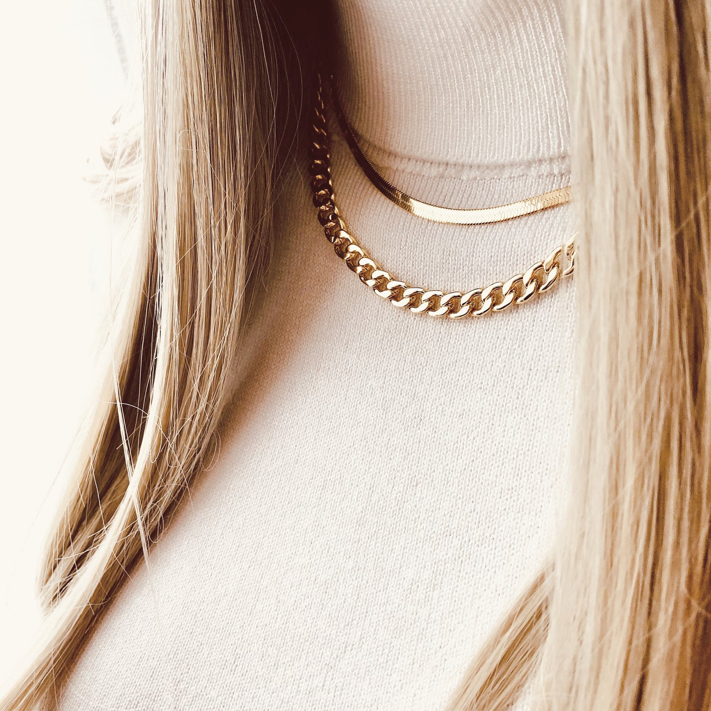 Cuban Chain Necklace, Cuban Chain, Cuban Gold Chain, Thick Necklace, Cuban Choker, Christmas Gift Idea, Birthday Gift, Curb Chain Necklace