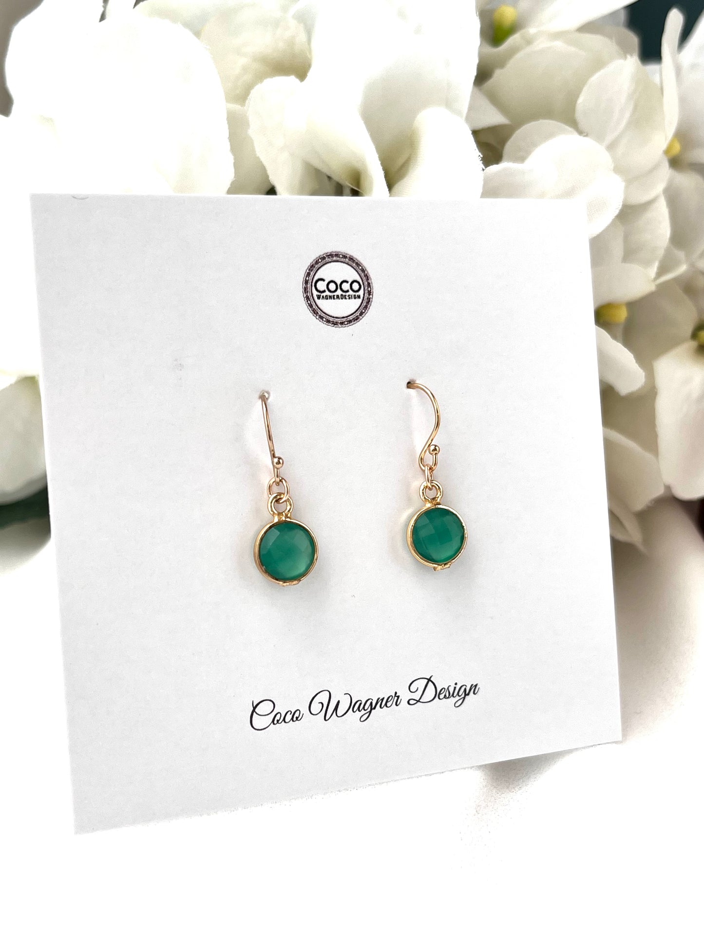 Gemstone Drop Earrings