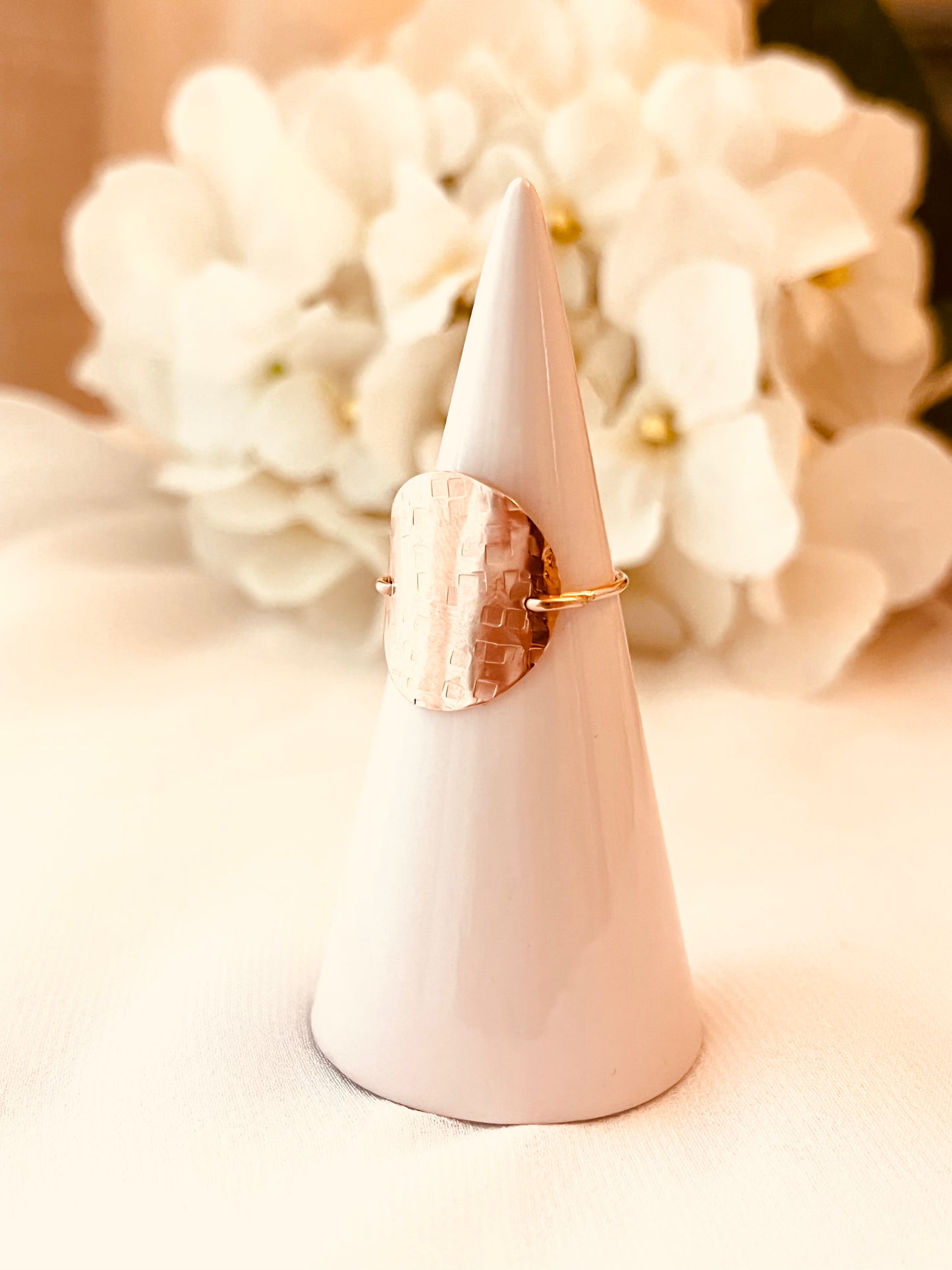 Textured Disc Ring