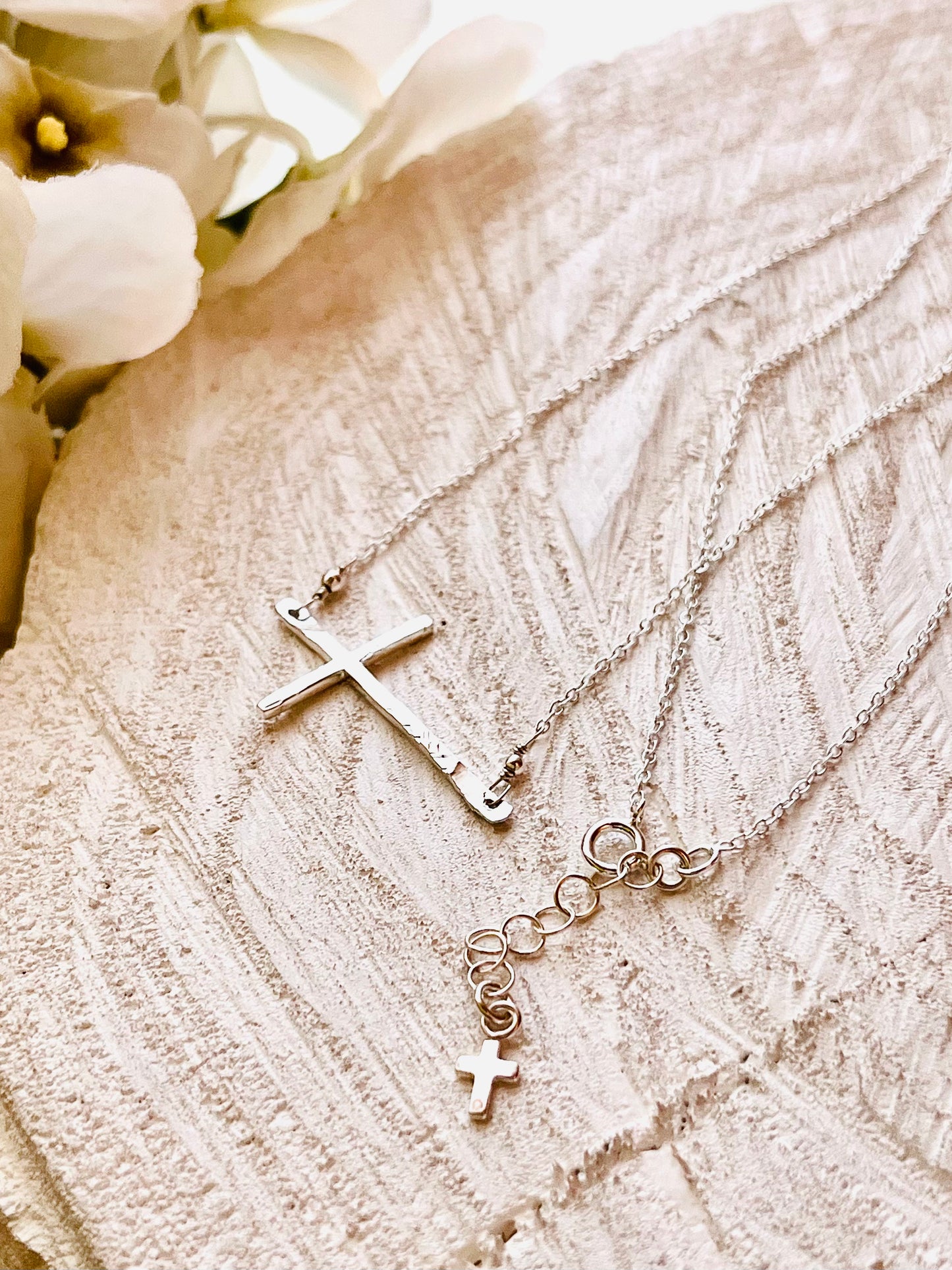 Sterling Silver Sideways Cross Necklace, cross necklace, cross jewelry, gift for Mother, gift for her, everyday jewelry, gift ideas, holiday gift, birthday gifts, valentines gift