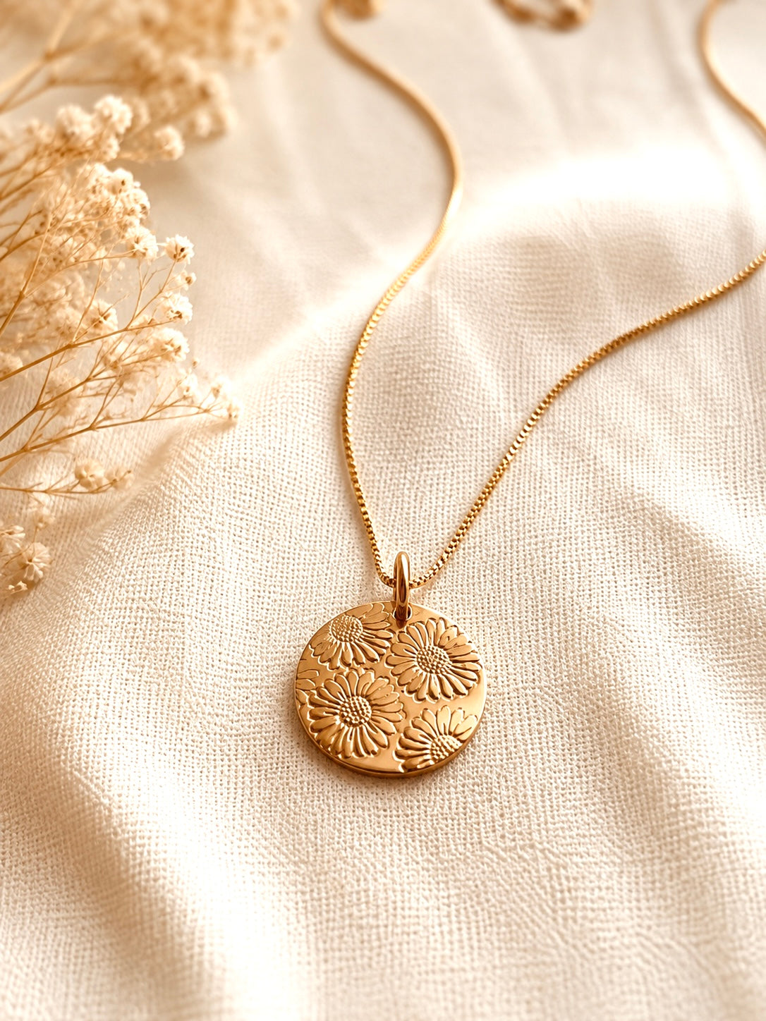Personalized Birth Flower Necklace | Hand-Stamped Family Jewelry