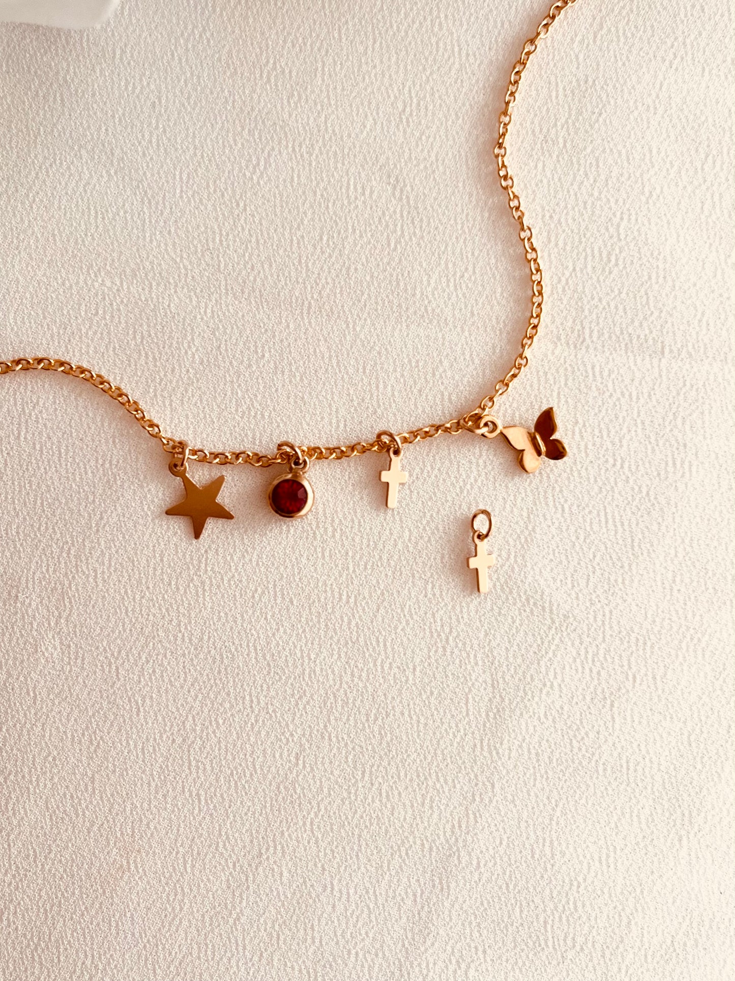 Tiny Cross Charm, Minimalist Tiny Cross Pendant, Dainty Religious Charm, Everyday Gold Jewelry, Gift for Her