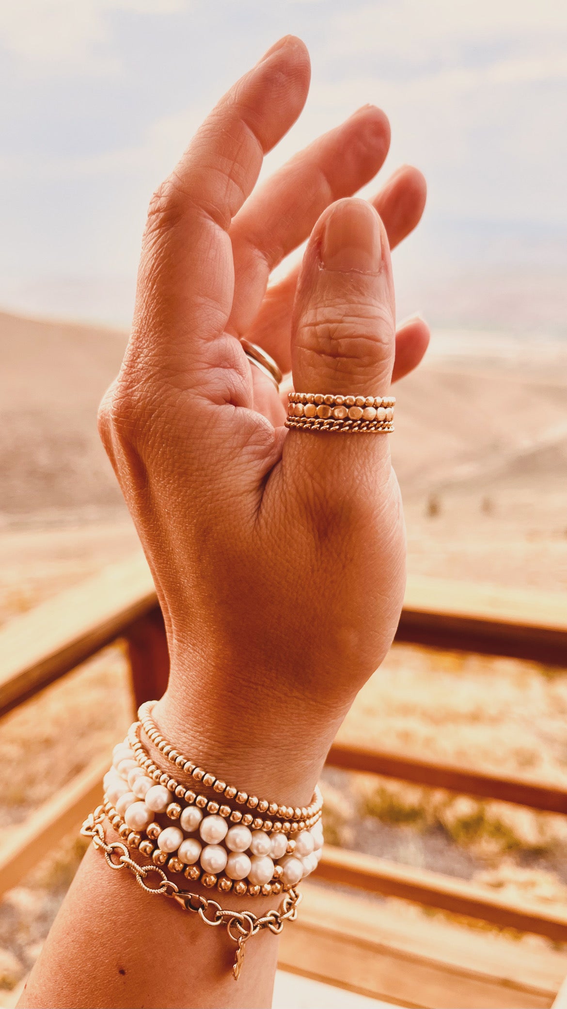 Custom Fit Chain Ring | 14K Gold Filled & Sterling Silver | Stackable Minimalist Ring | Unisex | Mix Metal