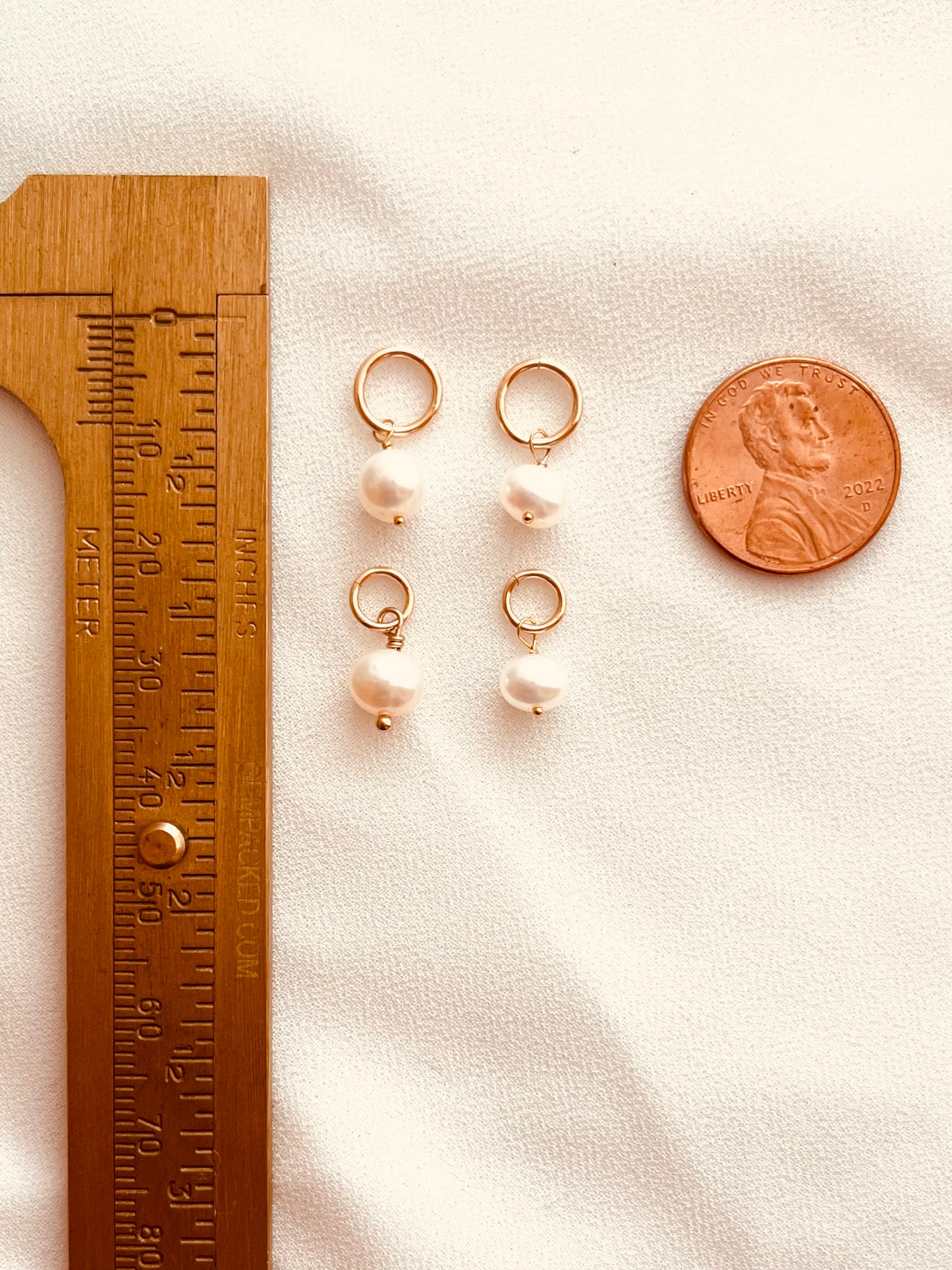 Freshwater Pearl Charm – Customize Your Size + Jump Ring