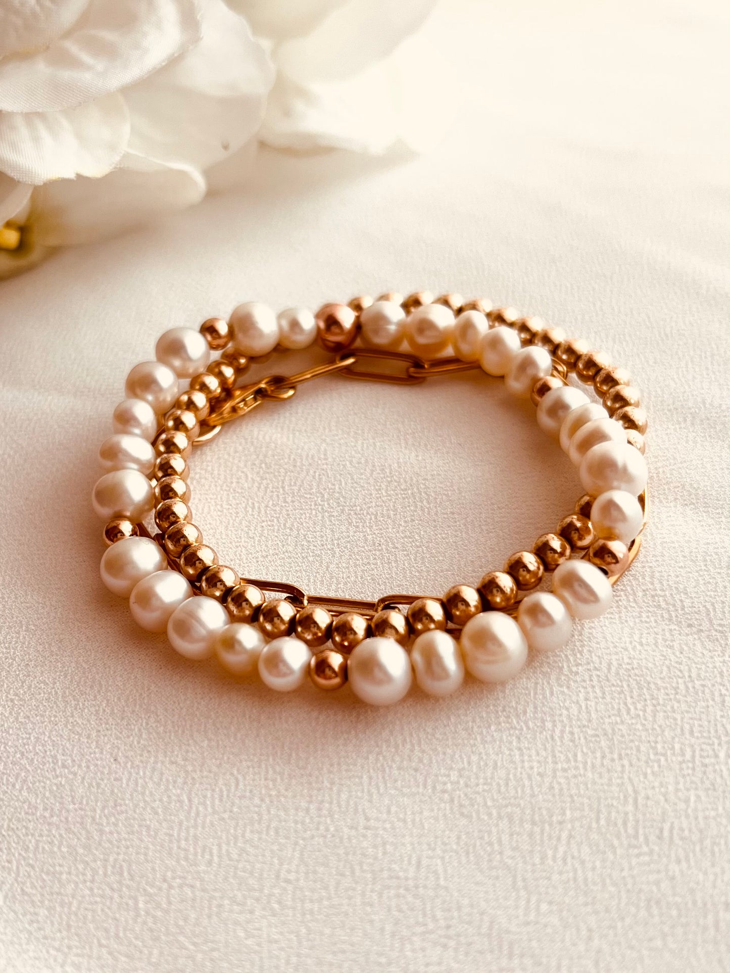 Waterproof Gold & Silver Bracelet Set (3pcs)