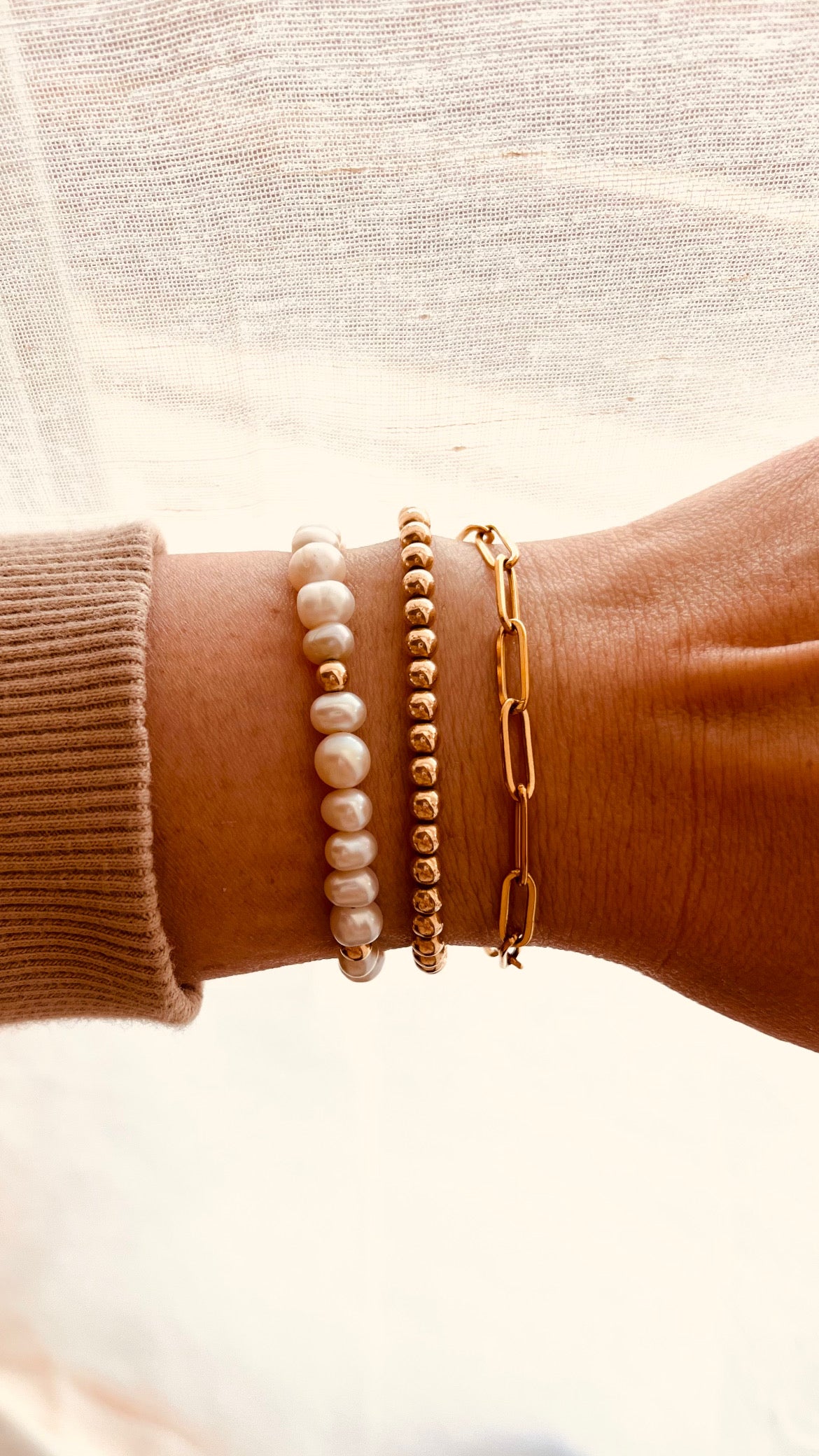 Waterproof Gold & Silver Bracelet Set (3pcs)